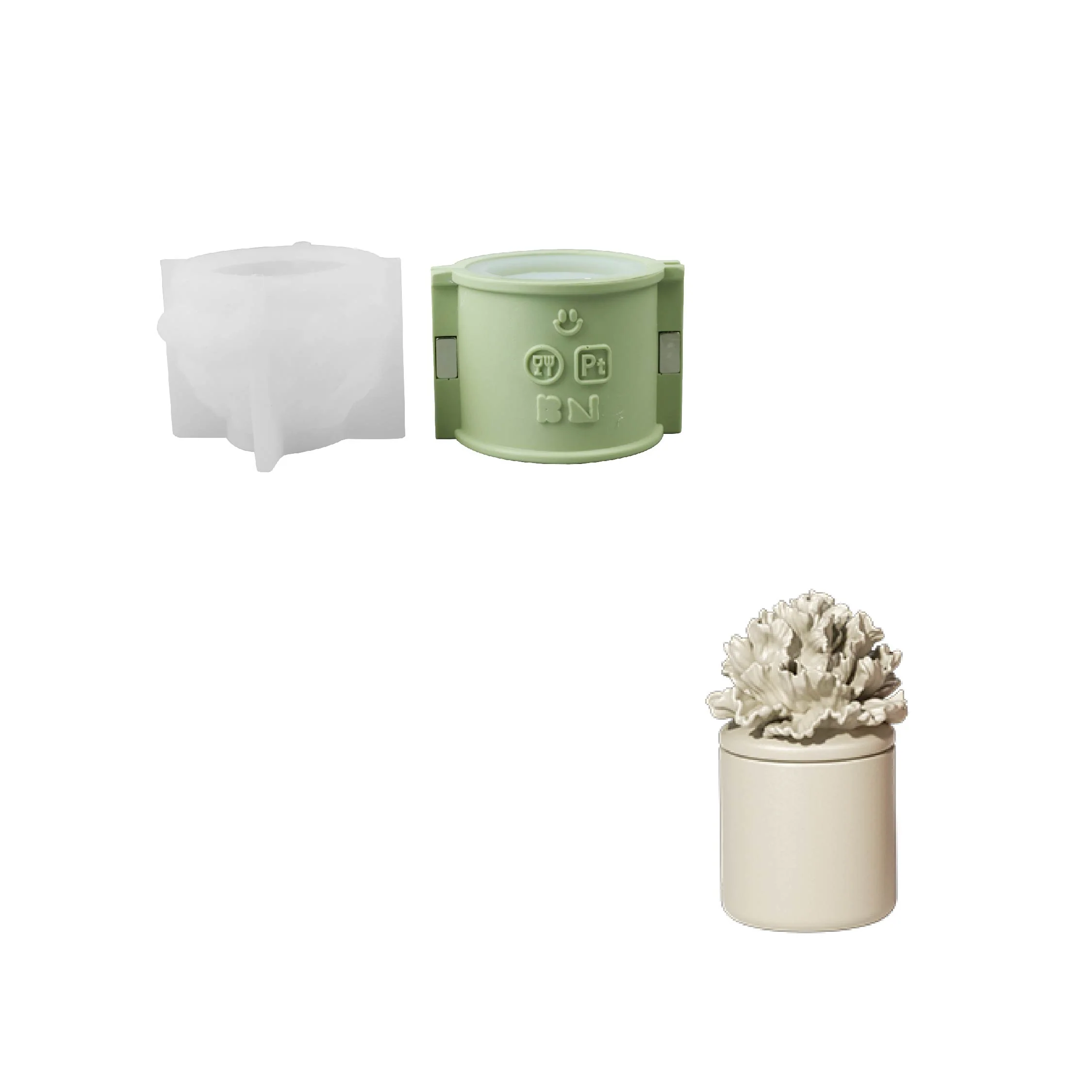 Carnation Blossom Candle Jar Silicone Mold Collection - Image 13