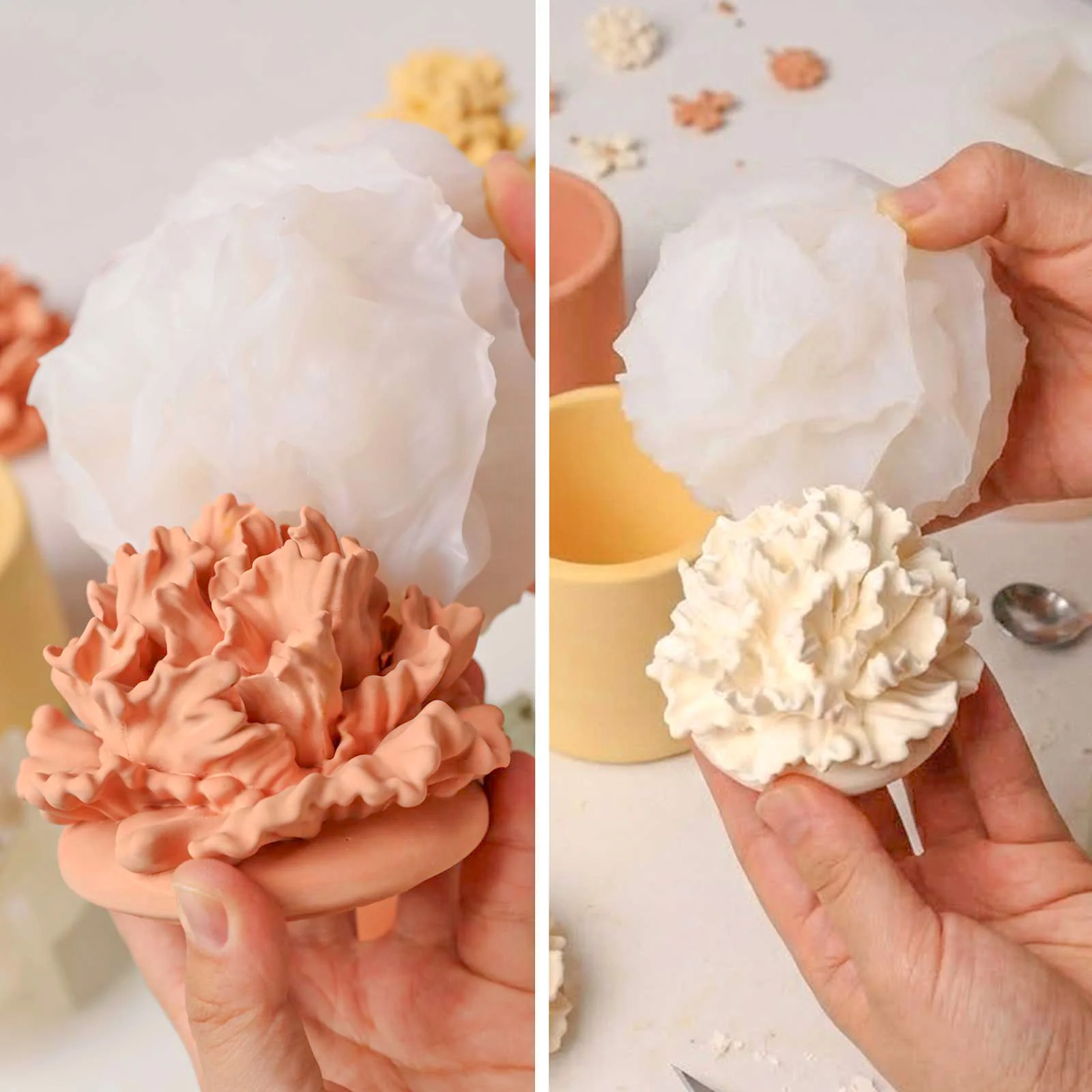 Carnation Blossom Candle Jar Silicone Mold Collection - Image 7
