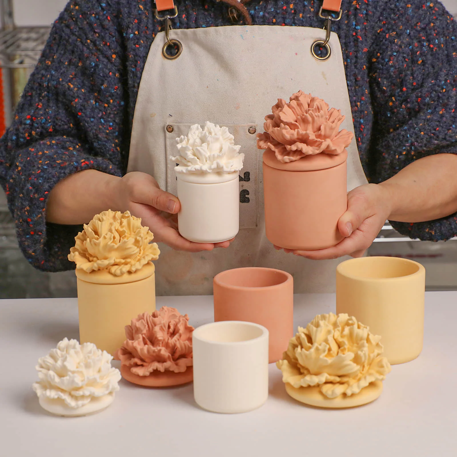 Carnation Blossom Candle Jar Silicone Mold Collection - Image 9