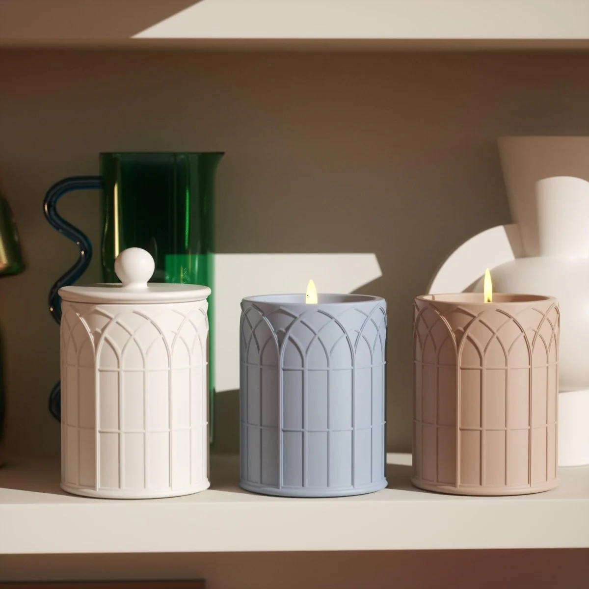 Cathedral Light Candle Jar Silicone Mold & 9 oz Candle Refill Silicone Mold - Image 7