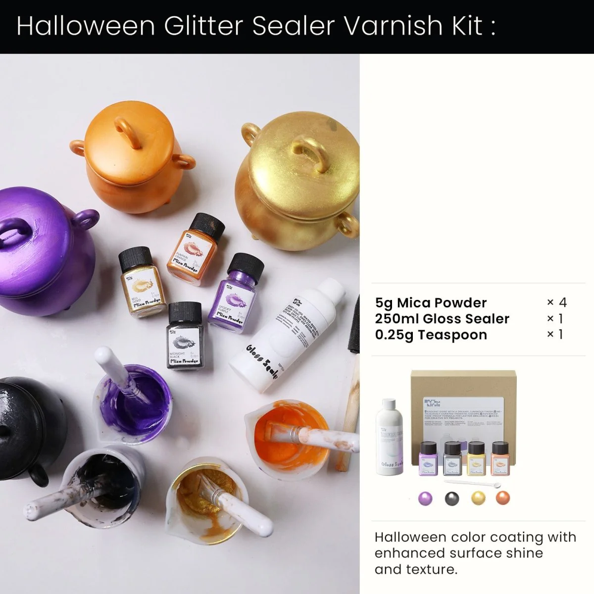 Witchling’s Cauldron Candle Jar Silicone Mold Collection - Image 14