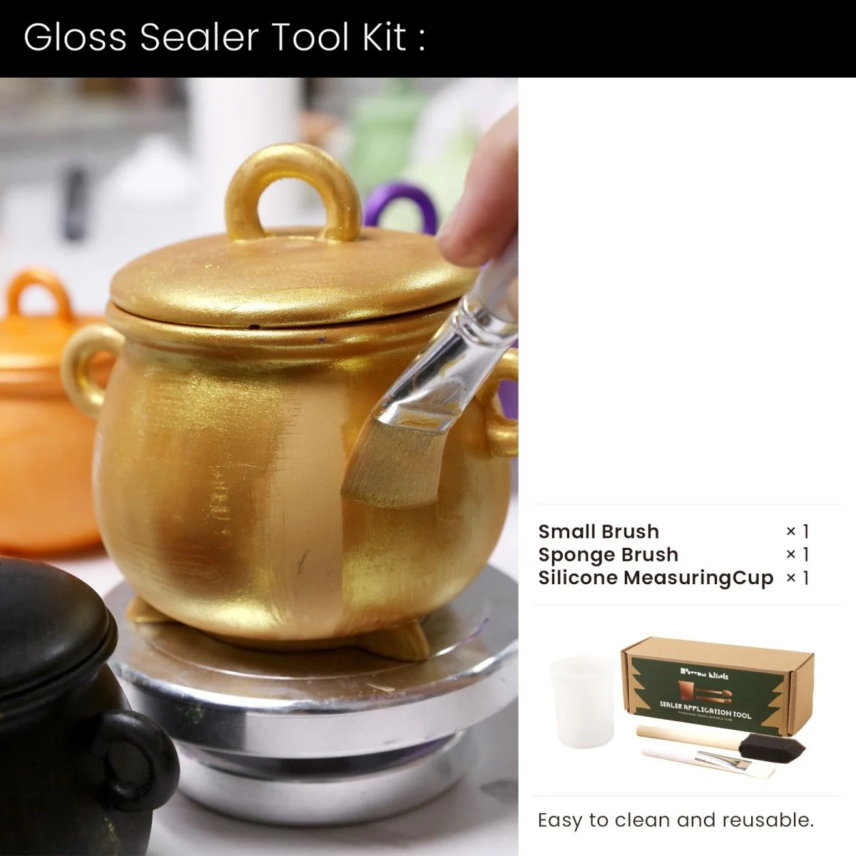 Witchling’s Cauldron Candle Jar Silicone Mold Collection - Image 15