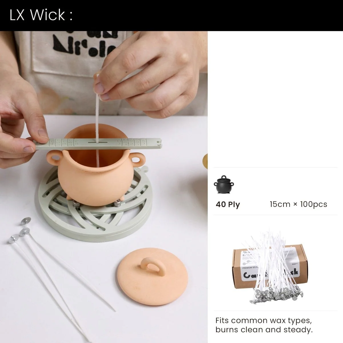 Witchling’s Cauldron Candle Jar Silicone Mold Collection - Image 17