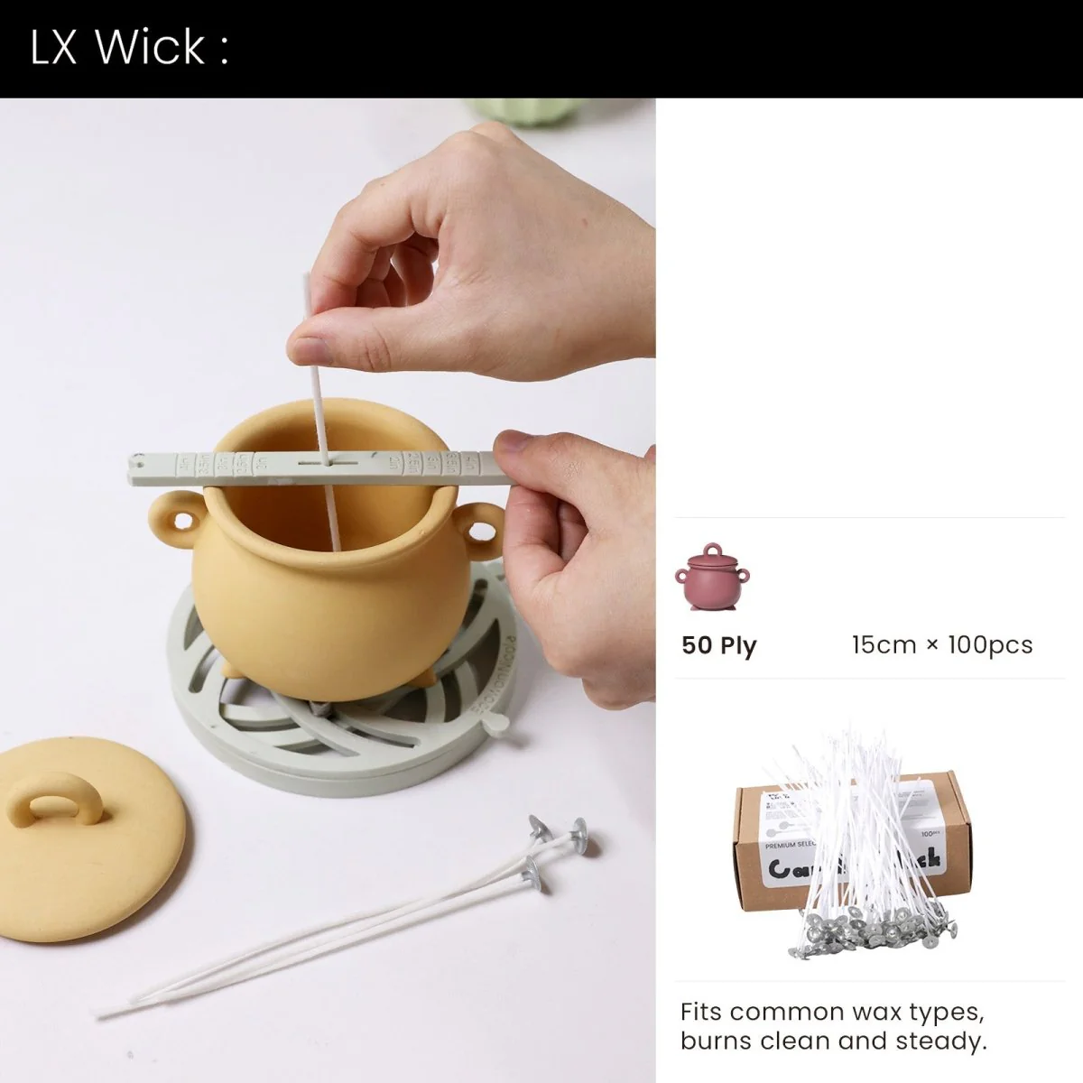 Witchling’s Cauldron Candle Jar Silicone Mold Collection - Image 18