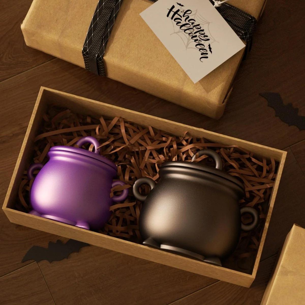 Witchling’s Cauldron Candle Jar Silicone Mold Collection - Image 3