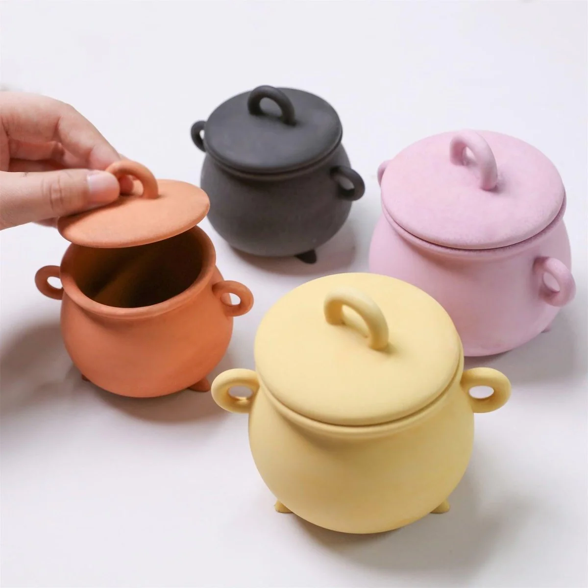 Witchling’s Cauldron Candle Jar Silicone Mold Collection - Image 4