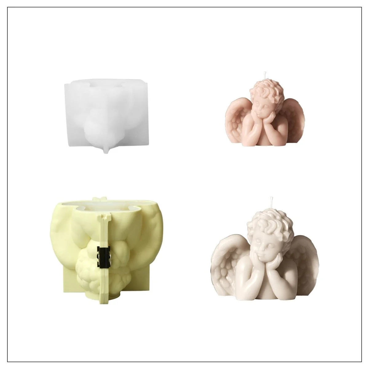 Sleepy Cherub Candle Silicone Mold Collection - Image 11