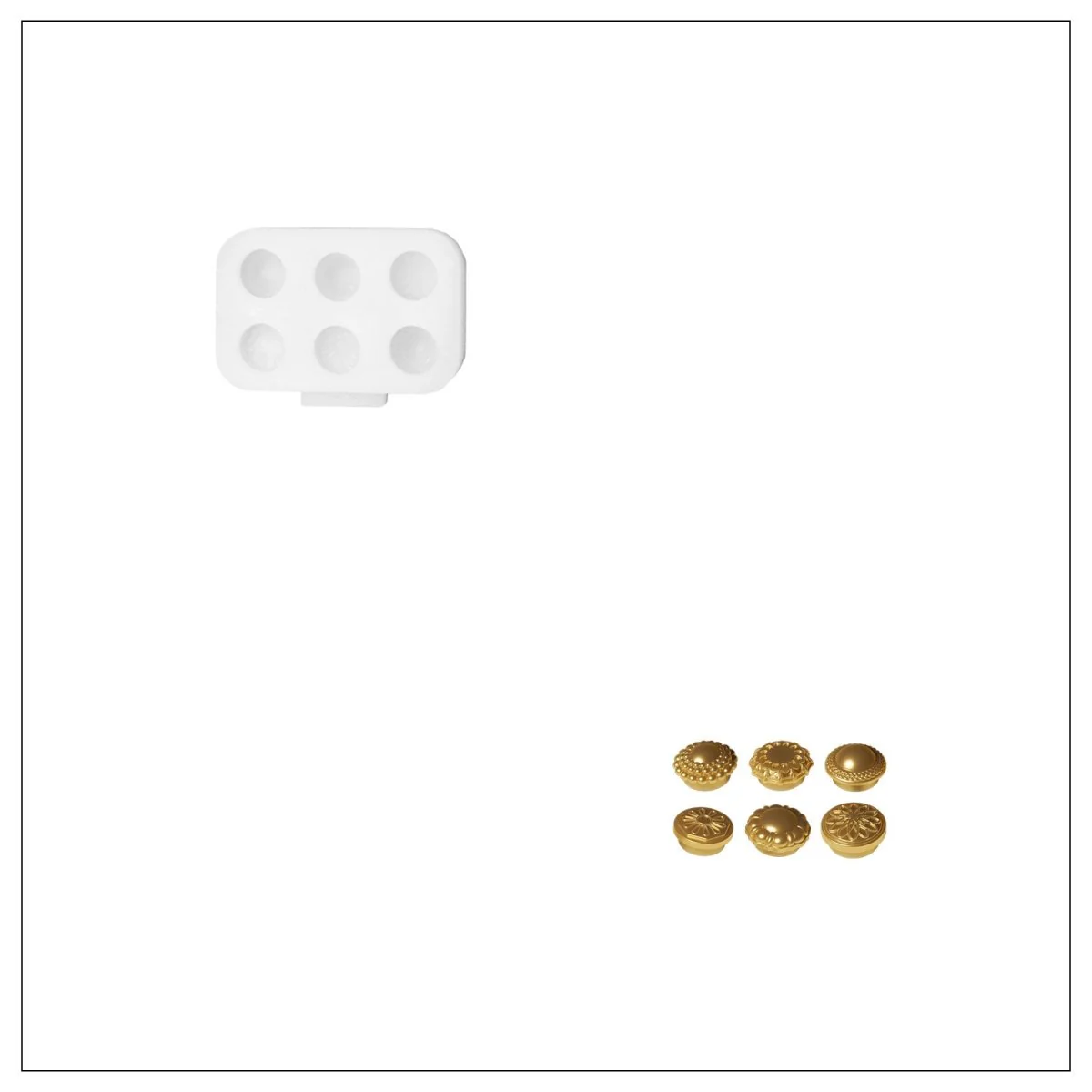 Twist Bloom Christmas Bauble Candle Silicone Mold - Image 12