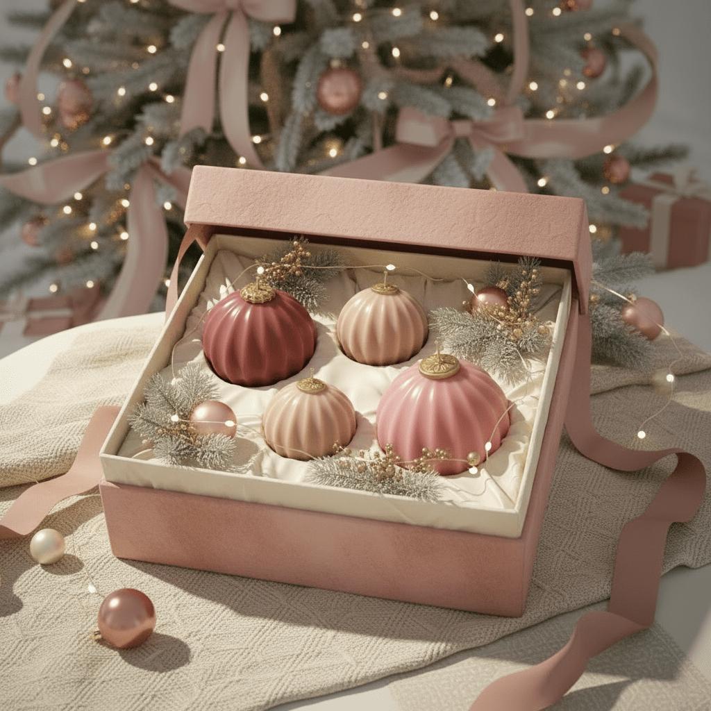 Twist Bloom Christmas Bauble Candle Silicone Mold - Image 4