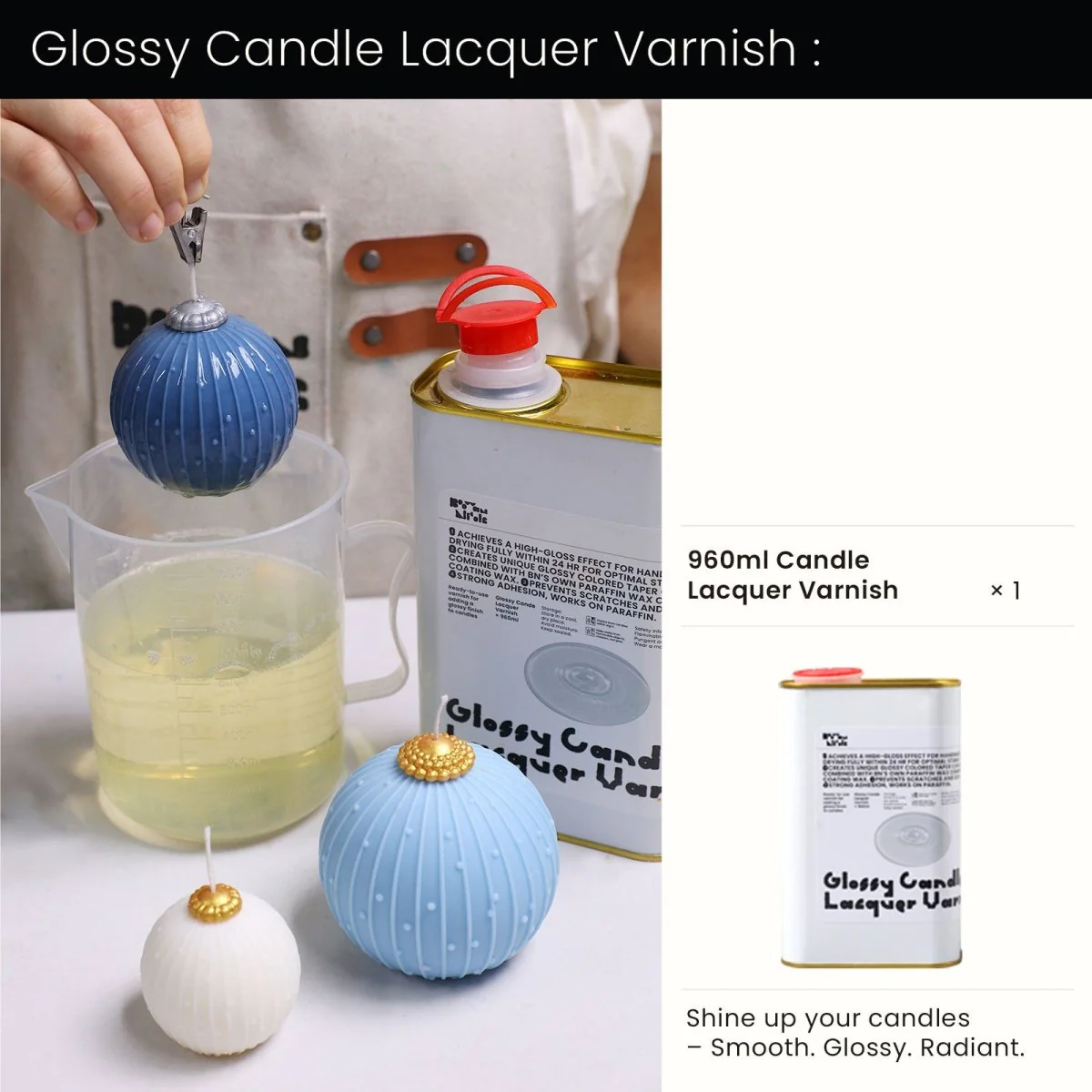 Starlit Dots Christmas Bauble Candle Silicone Mold - Image 18