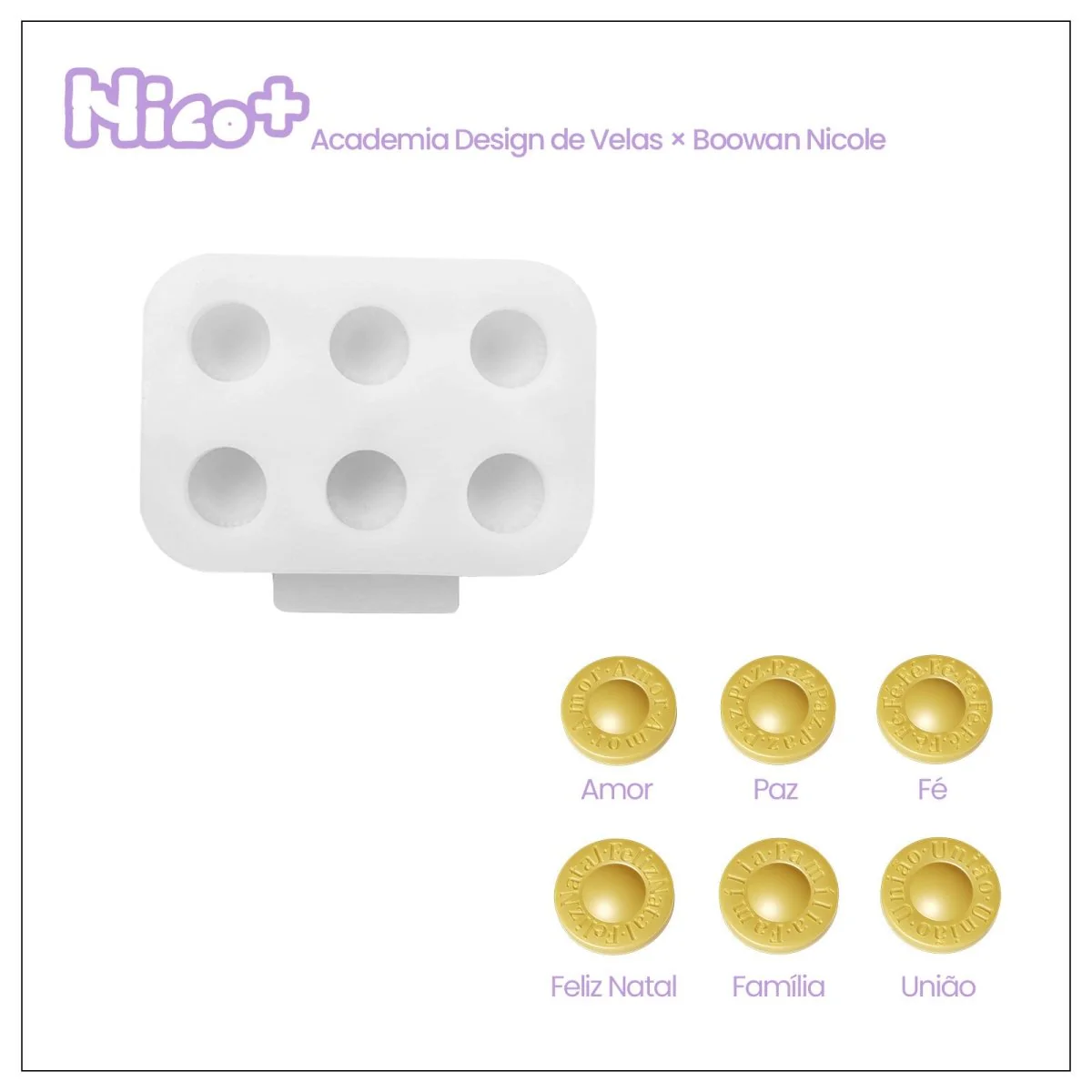 Frosted Charm Christmas Bauble Candle Silicone Mold - Image 13