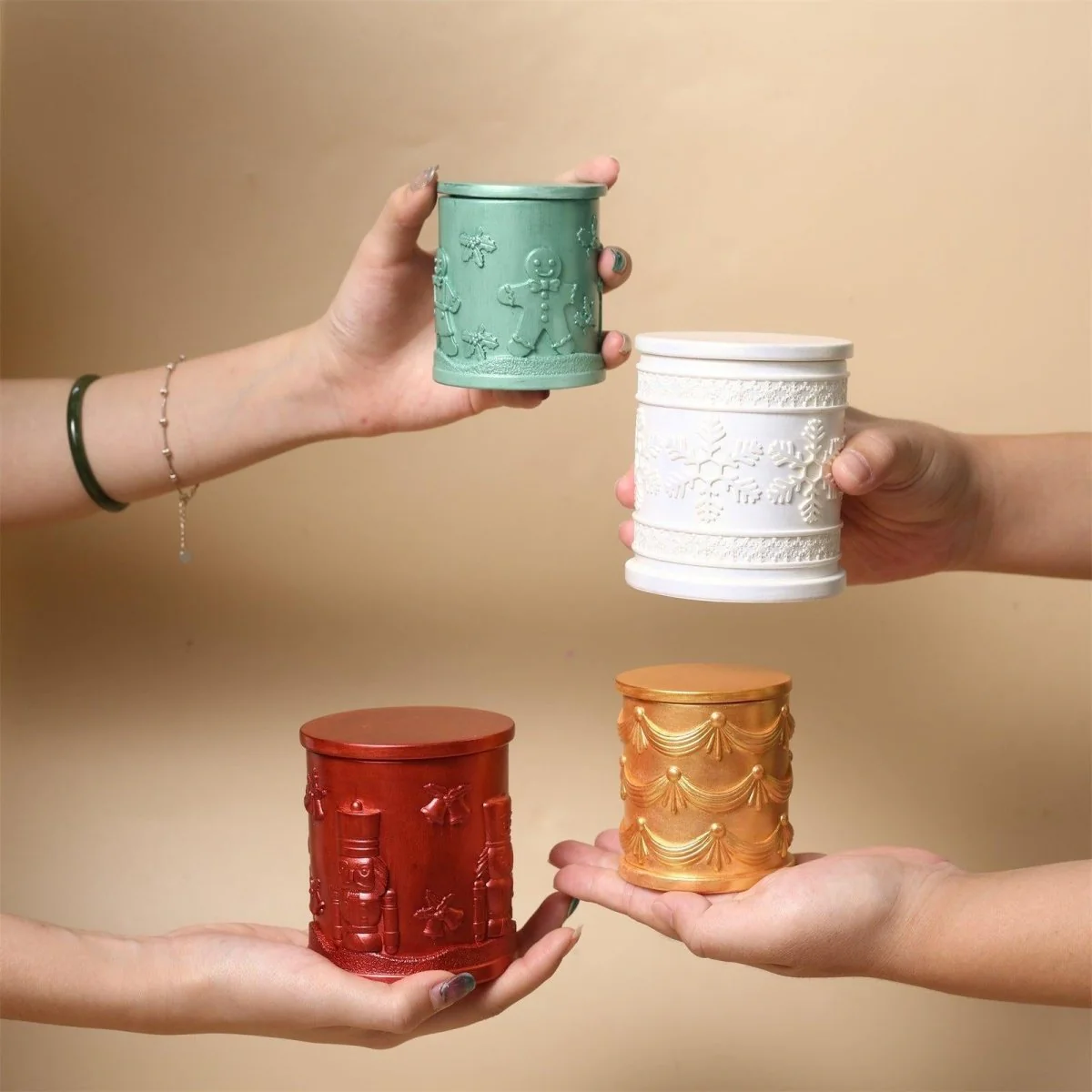 Joyful Christmas Tales Candle Jar Silicone Mold & Refill Silicone Mold Collection - Image 10