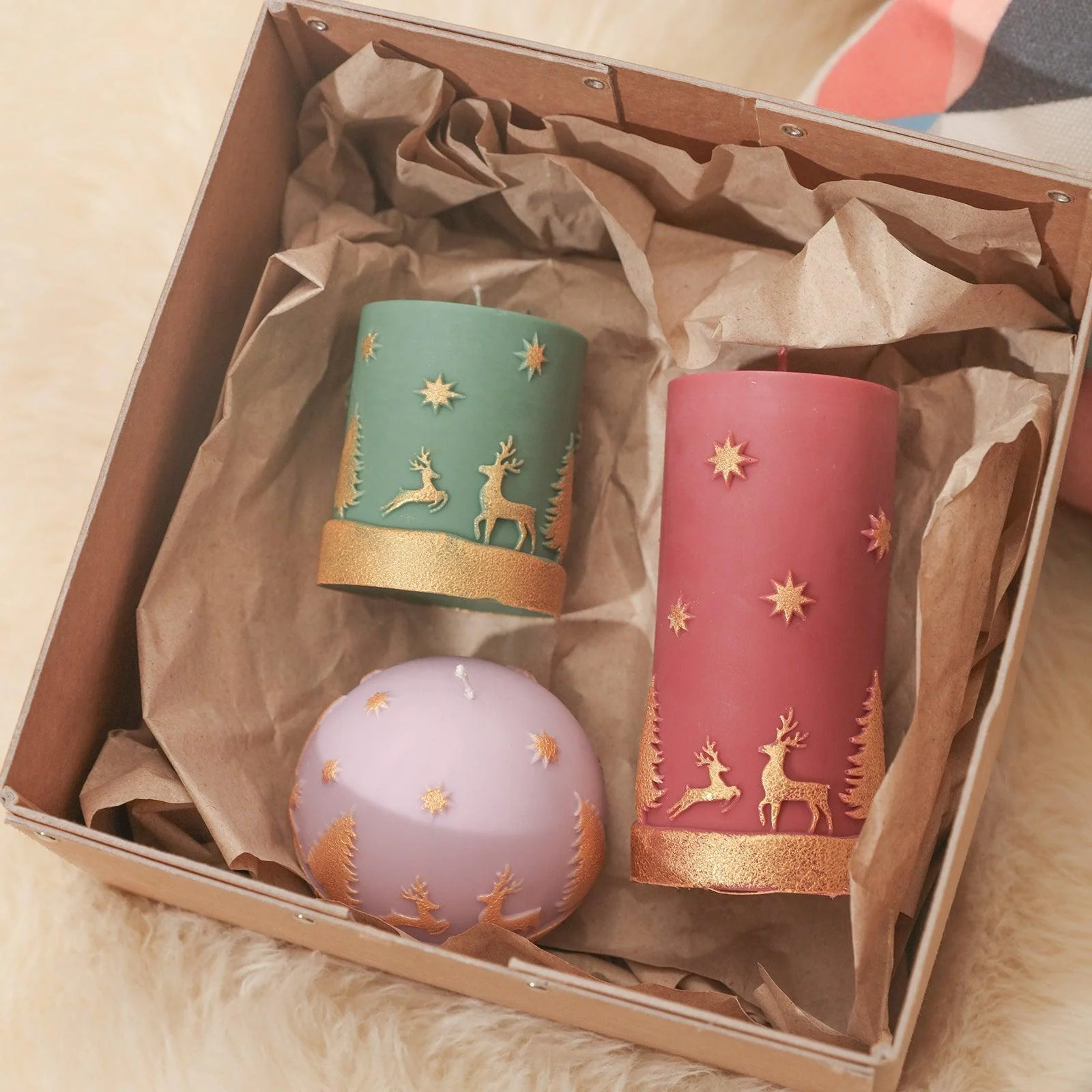 Christmas Pattern Candle Collection Silicone Mold - Image 8