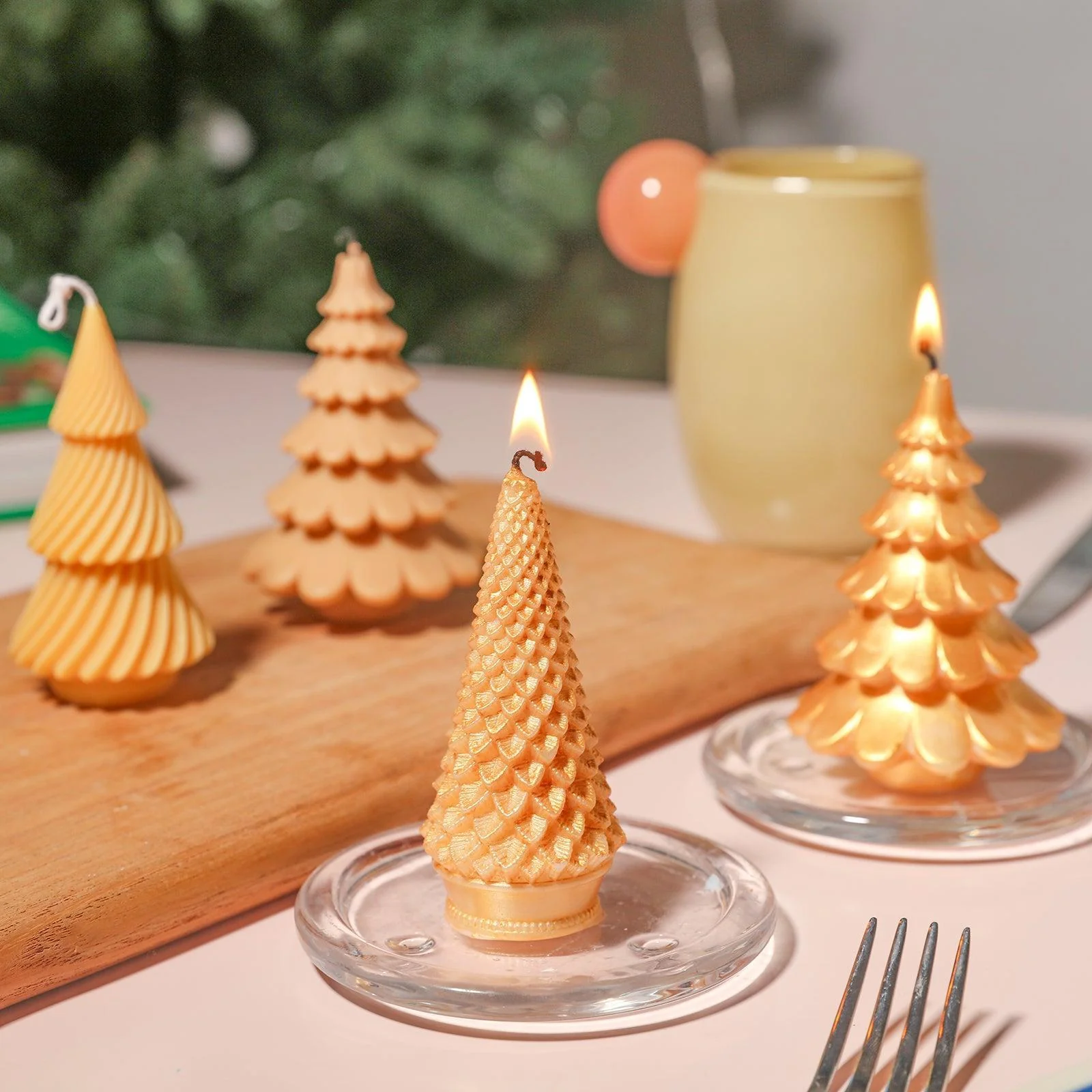 4-inch Christmas Tree Candle Silicone Mold - Image 8