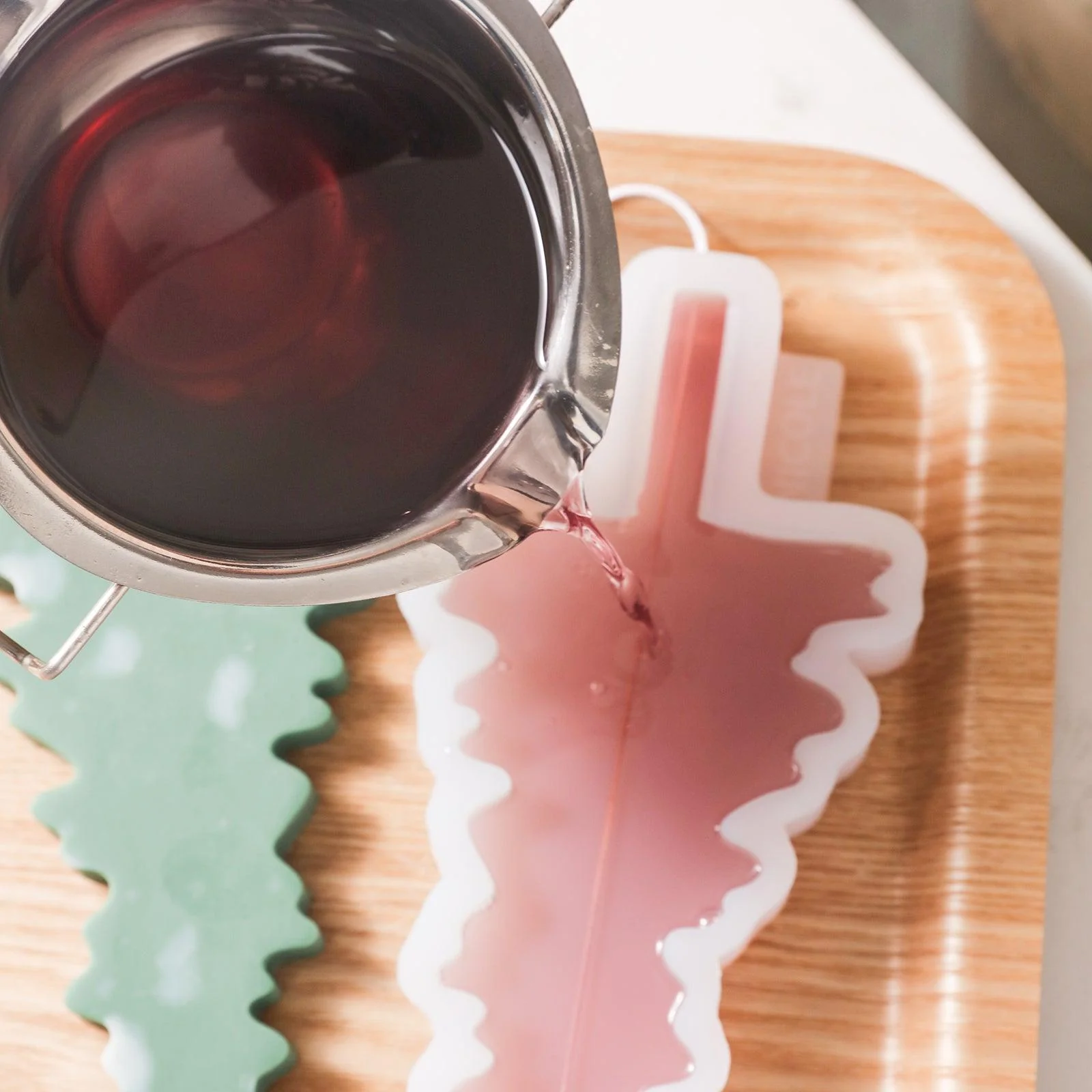 Christmas Evergreen Tree Silhouette Taper Candle Silicone Mold - Image 2