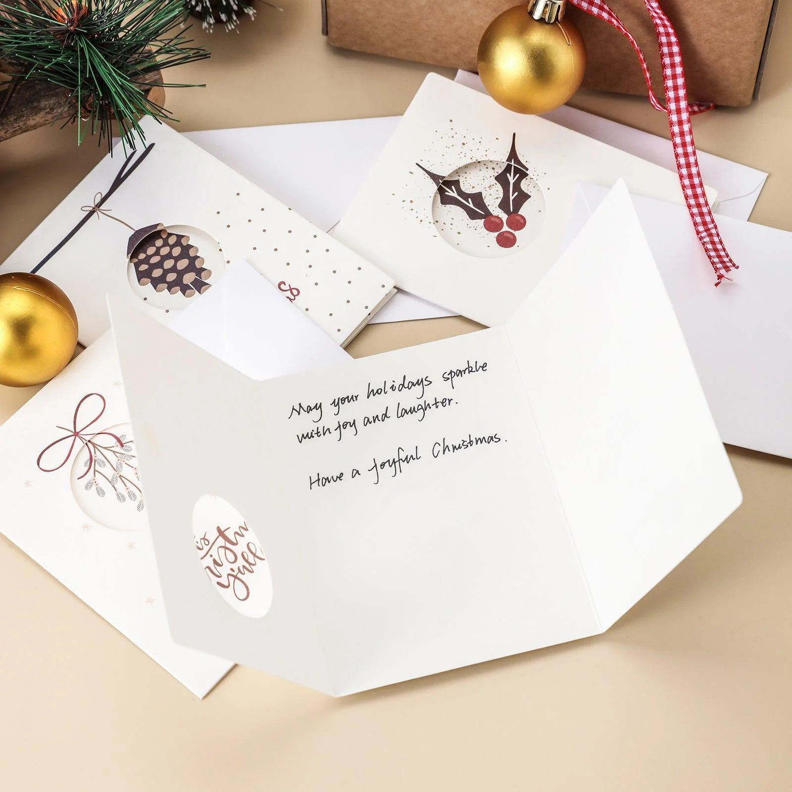 Merry Christmas Greeting Card 6 Pack â…¡ - Image 4