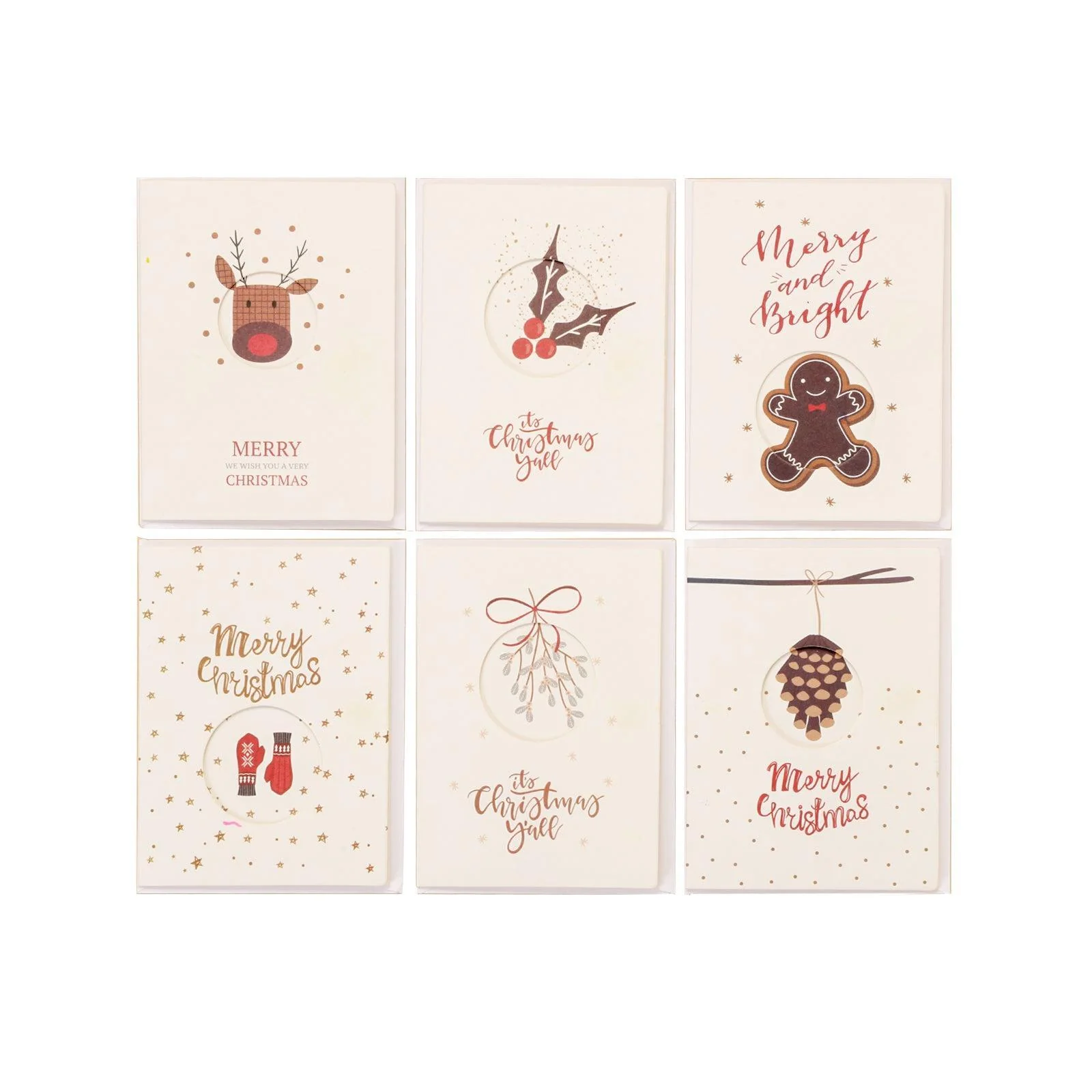 Merry Christmas Greeting Card 6 Pack â…¡ - Image 7