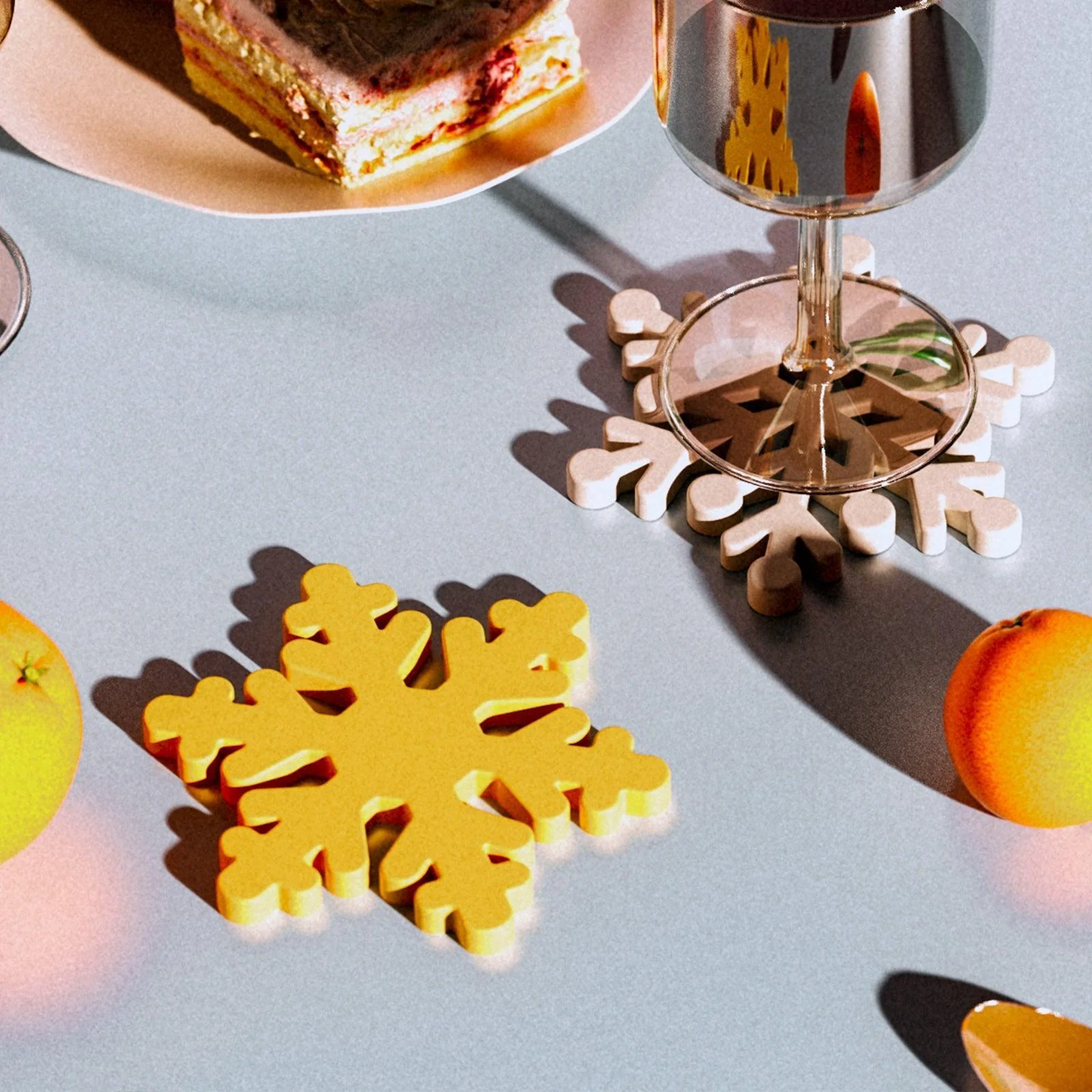 Christmas Snowflakes Shape Coaster Silicone Mold - Image 4