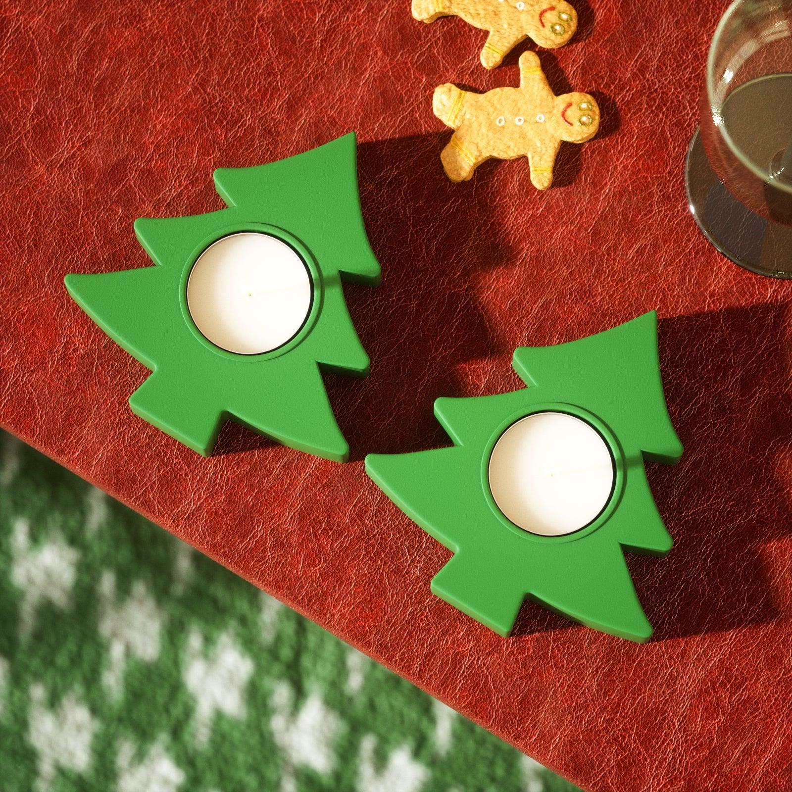 Christmas Tree Tealight Candle Holder Silicone Mold - Image 4