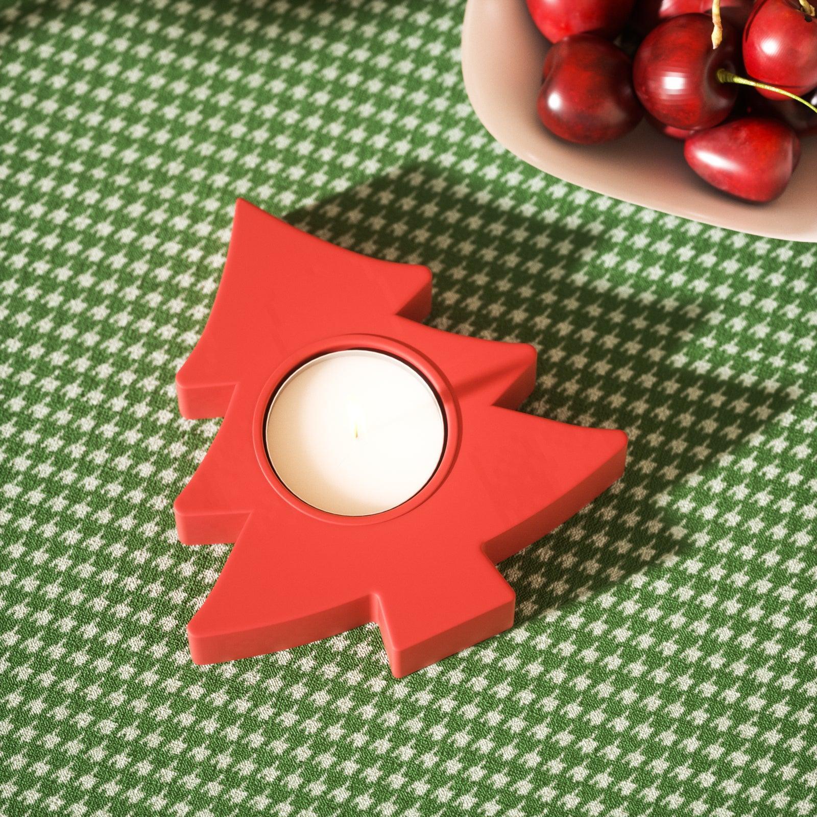 Christmas Tree Tealight Candle Holder Silicone Mold - Image 5