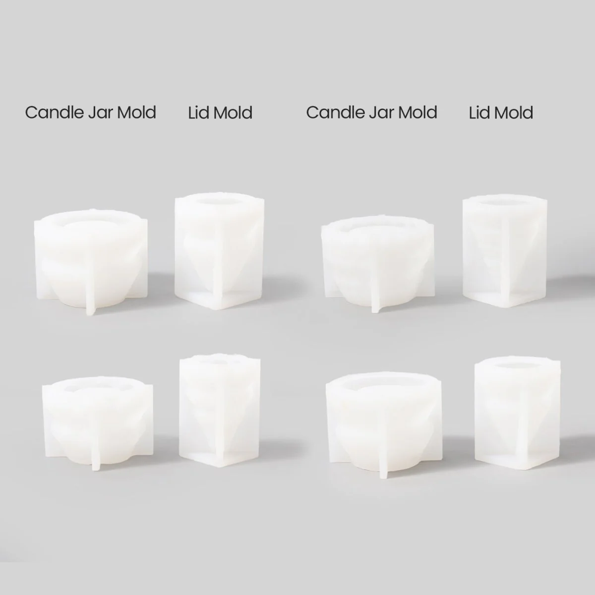 Winter Wonderland Christmas Tree Candle Jar Silicone Mold Collection - Image 10