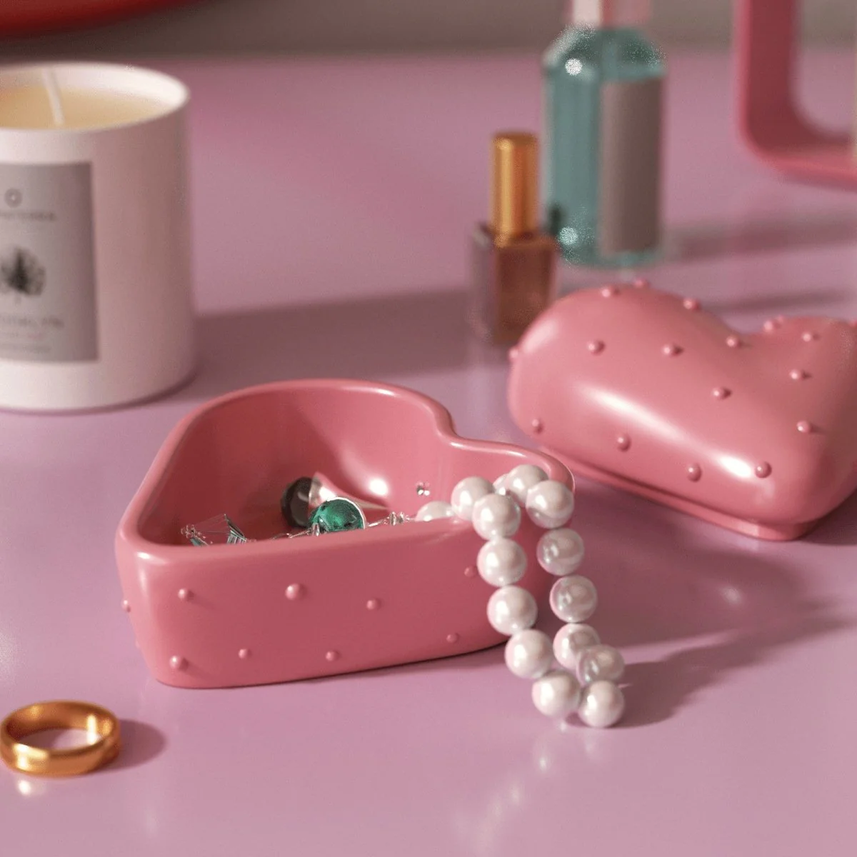 Cloud Heart Candle Jar Silicone Mold Collection - Image 3