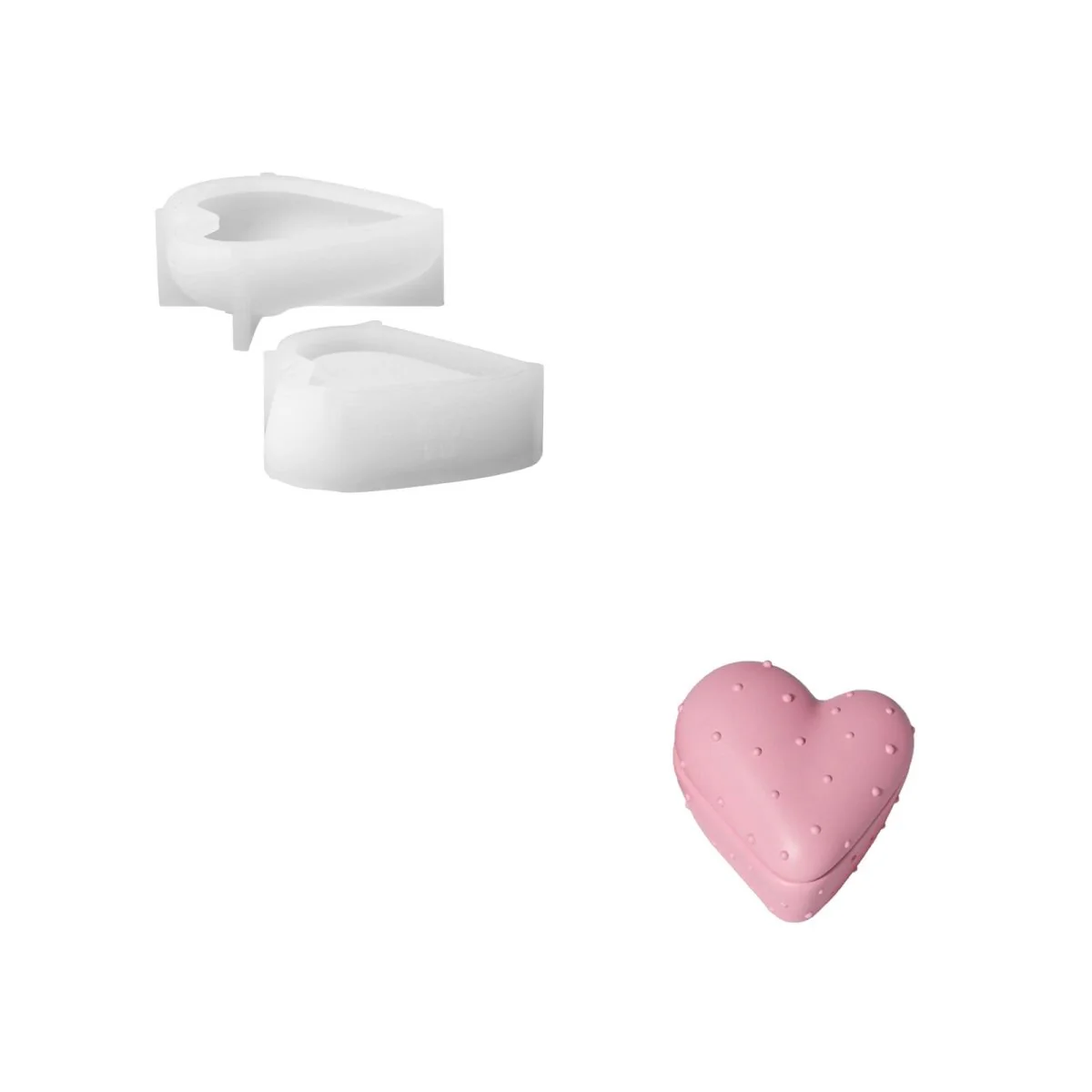 Cloud Heart Candle Jar Silicone Mold Collection - Image 8