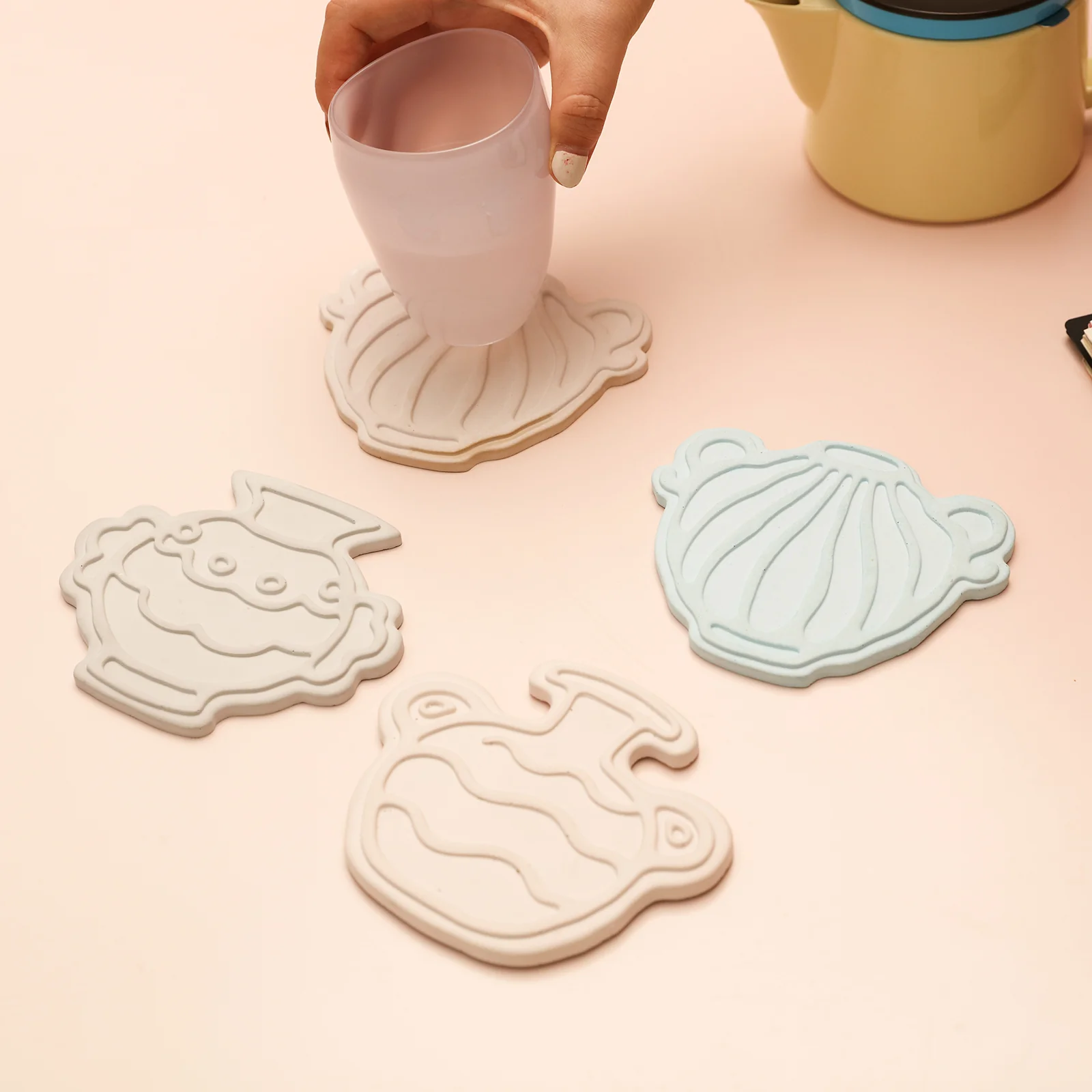 Elegant Vase Silhouettes Coaster Collection Silicone Mold - Image 6
