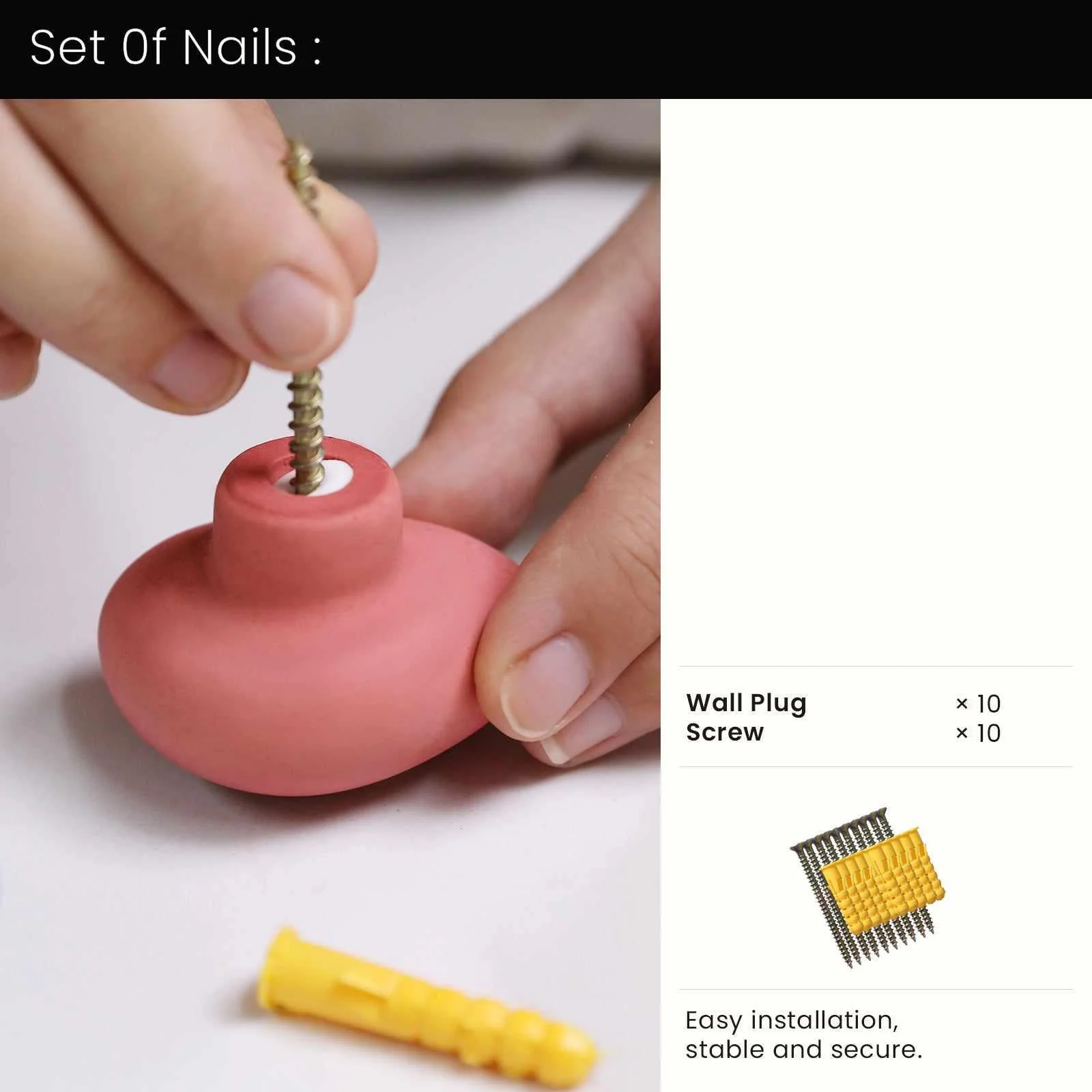 Pebble Wall Cloth Coat Hook Silicone Mold - Image 13