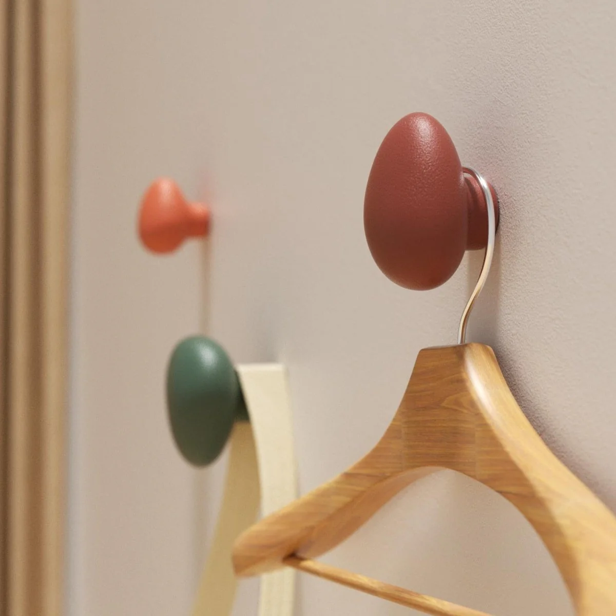 Pebble Wall Cloth Coat Hook Silicone Mold - Image 3