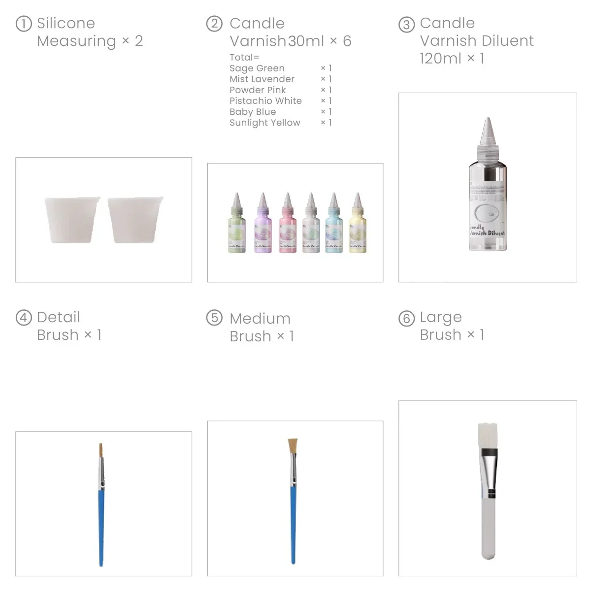 Colored Glossy Candle Varnish Set - 6 of Spring/Summer Vibe - Image 10