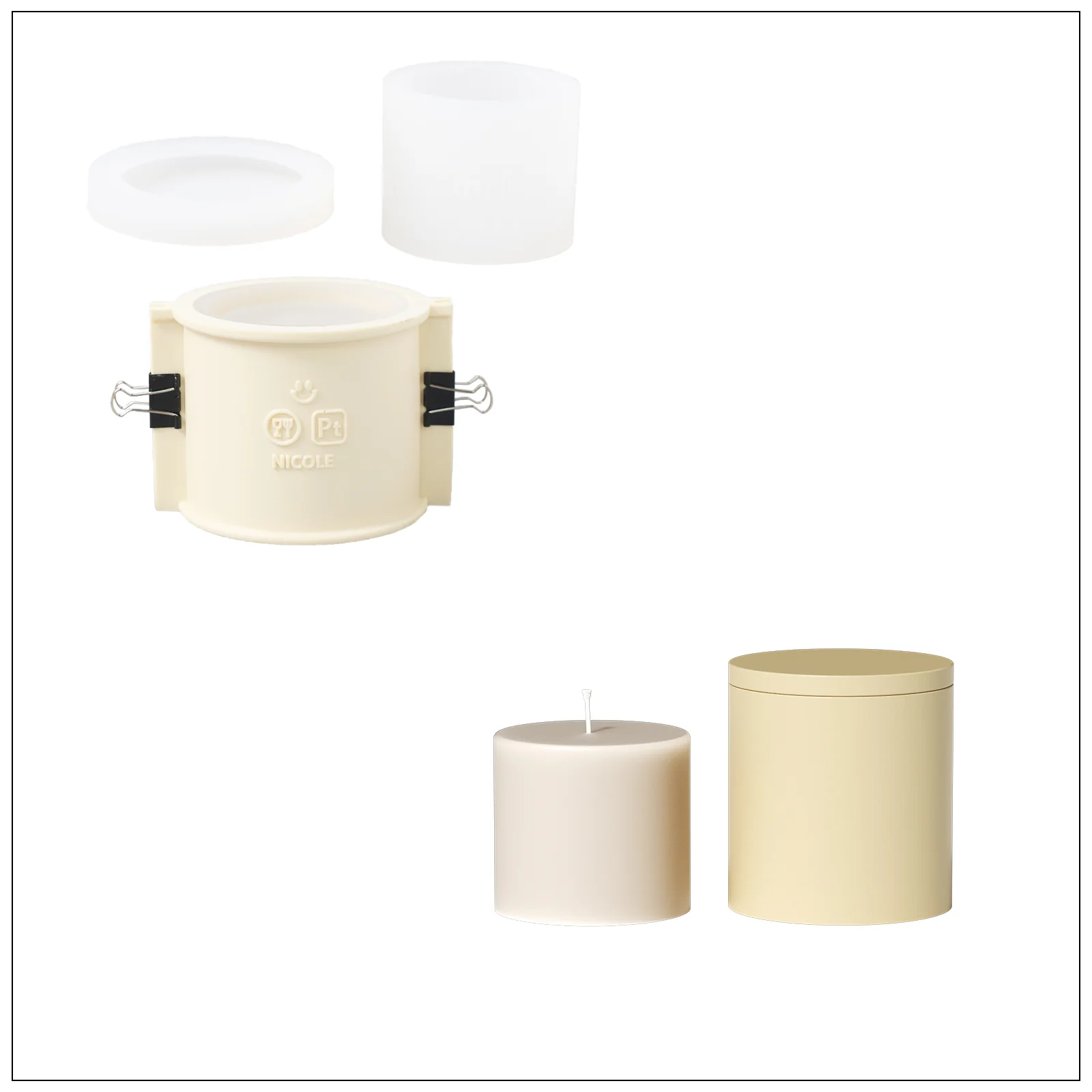9.6oz Candle Jar Silicone Mold & Candle Refill Mold - Image 12