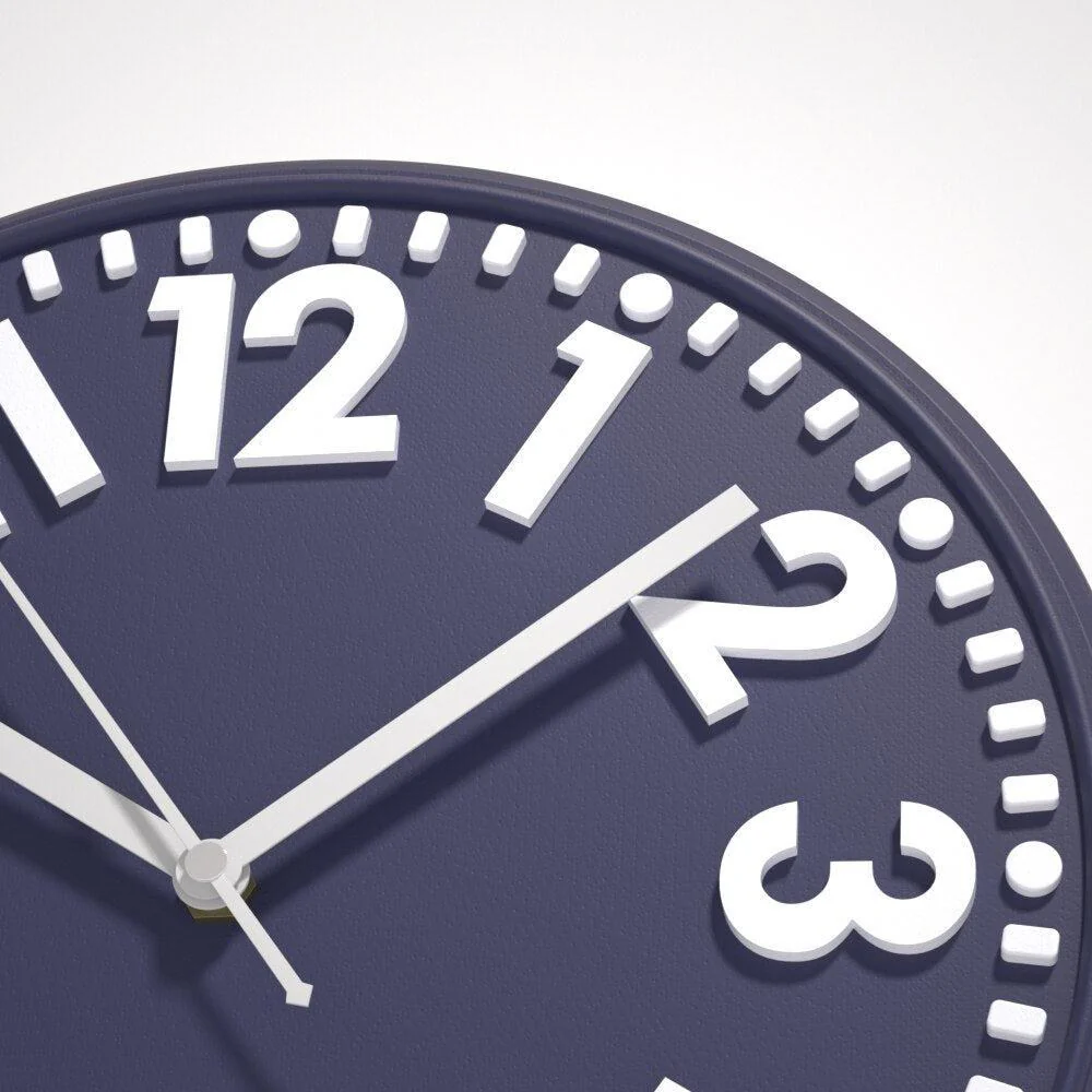Concrete Numeral Wall Clock Silicone Mold - Image 4