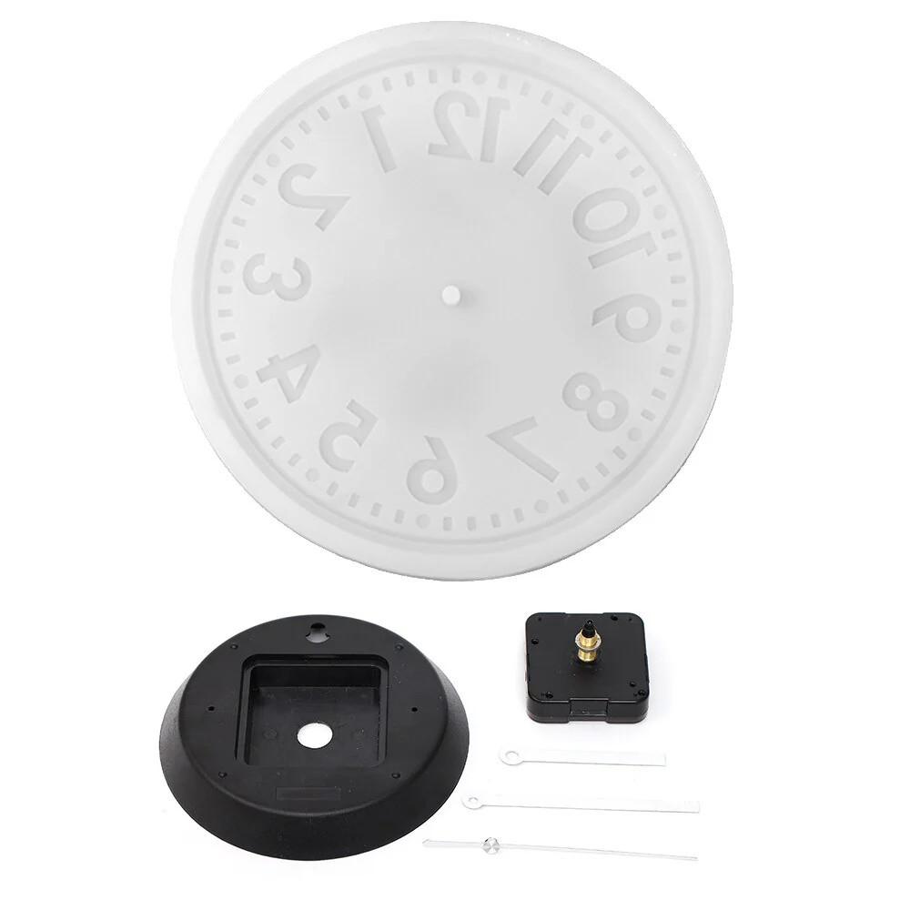 Concrete Numeral Wall Clock Silicone Mold - Image 7