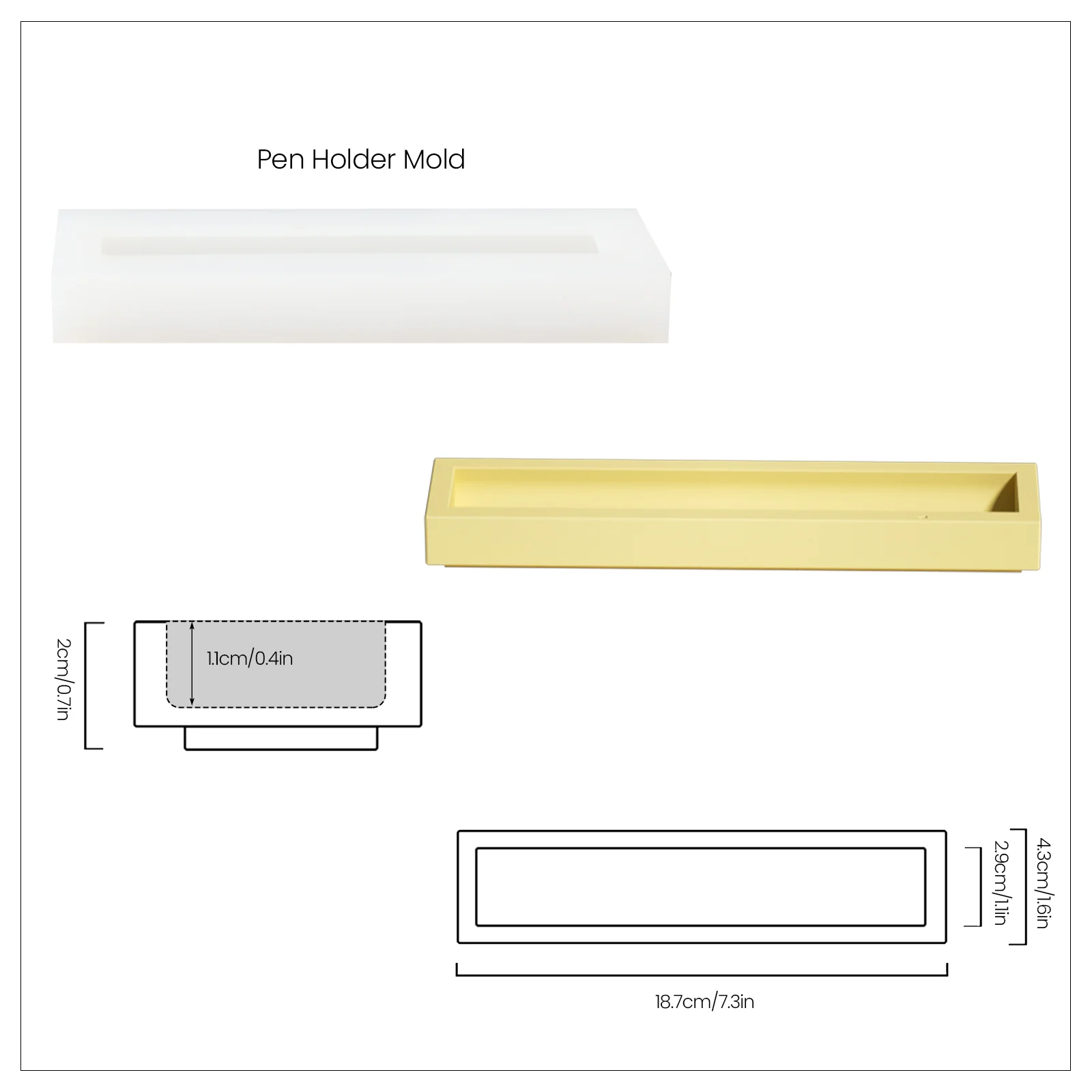 Staircase Pen Holder Silicone Mold - Image 10