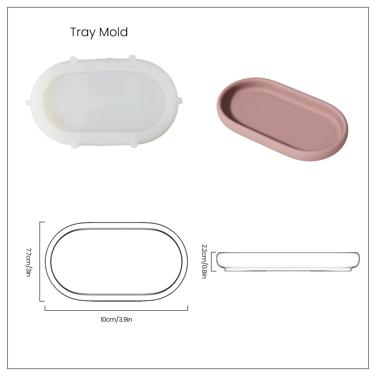 Nicole Concrete 4-Piece Bathroom Set Silicone Mold - Image 13