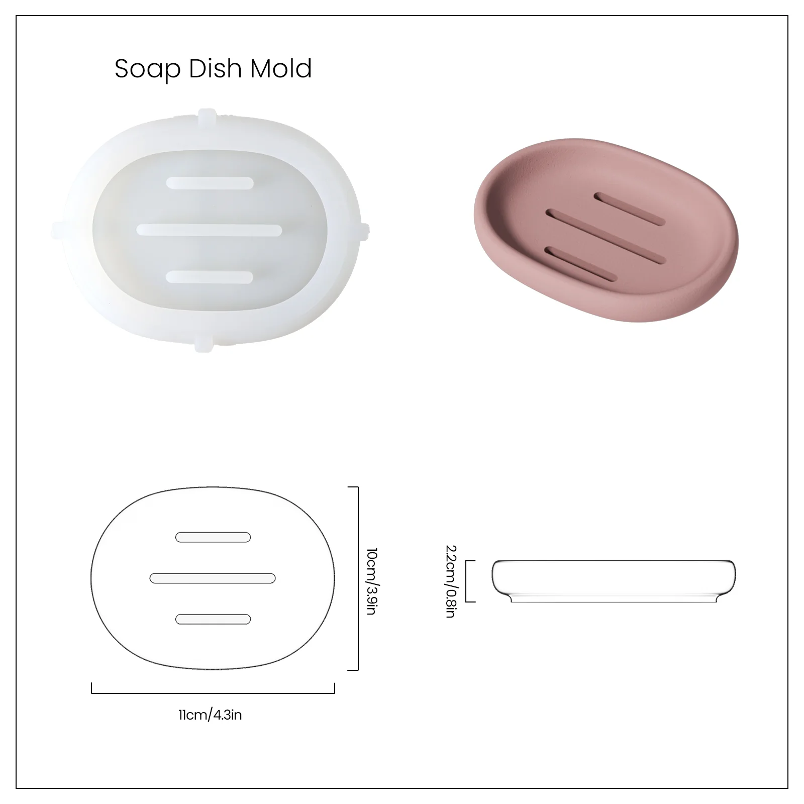 Nicole Concrete 4-Piece Bathroom Set Silicone Mold - Image 14