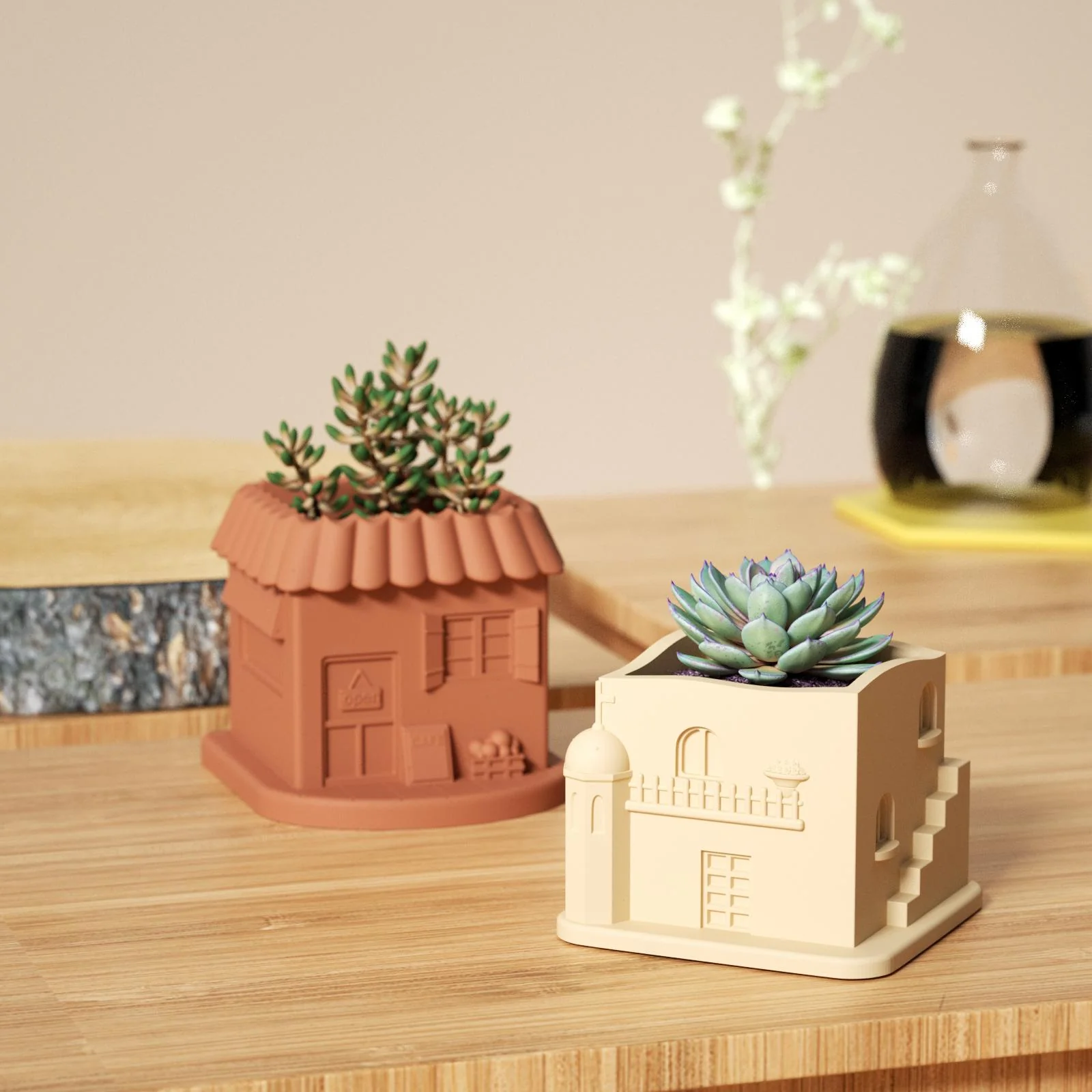 Mini-House Plant Pot Silicone Mold - Image 8