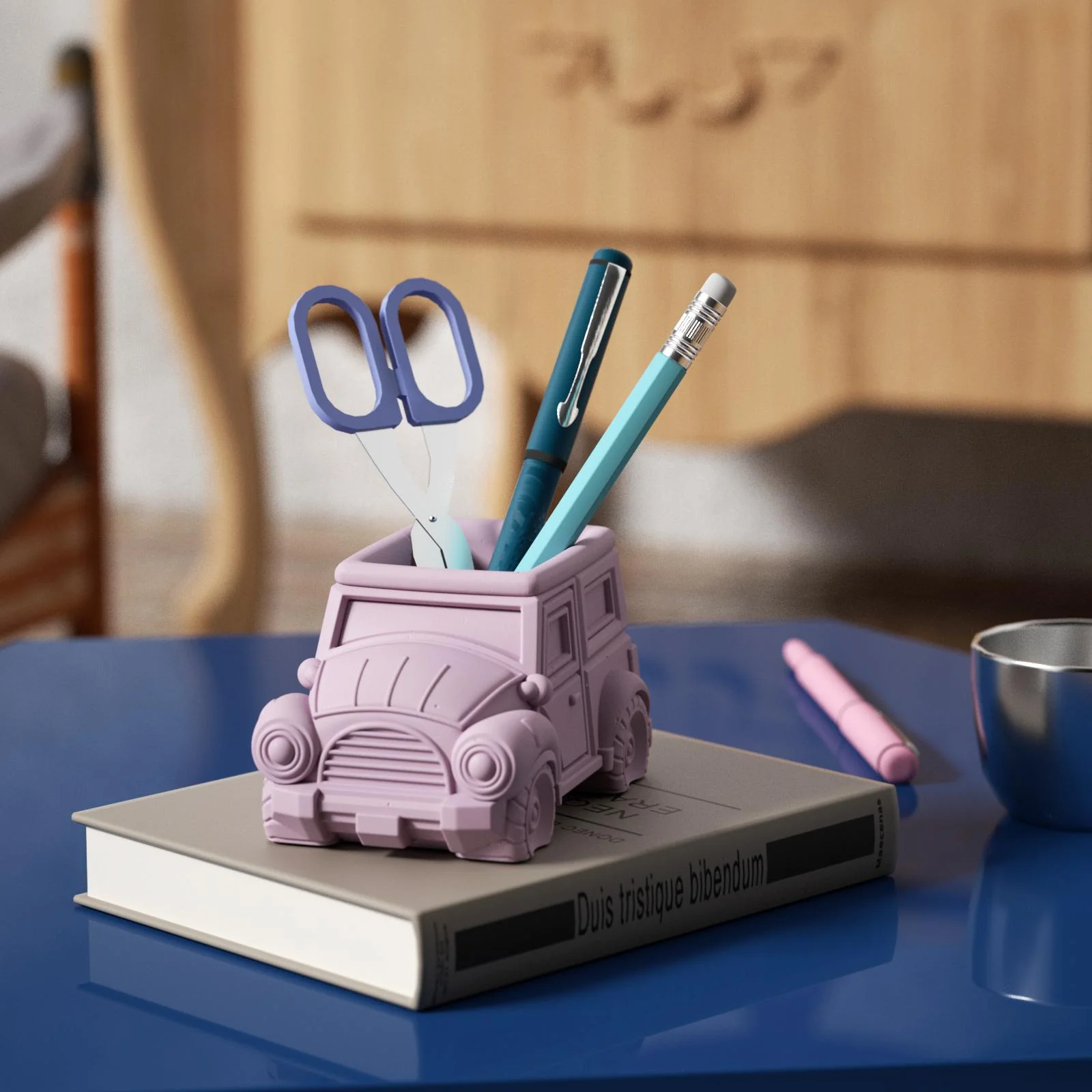 Vintage Off-Road Car Plant Pot Concrete Silicone Mold - Image 6