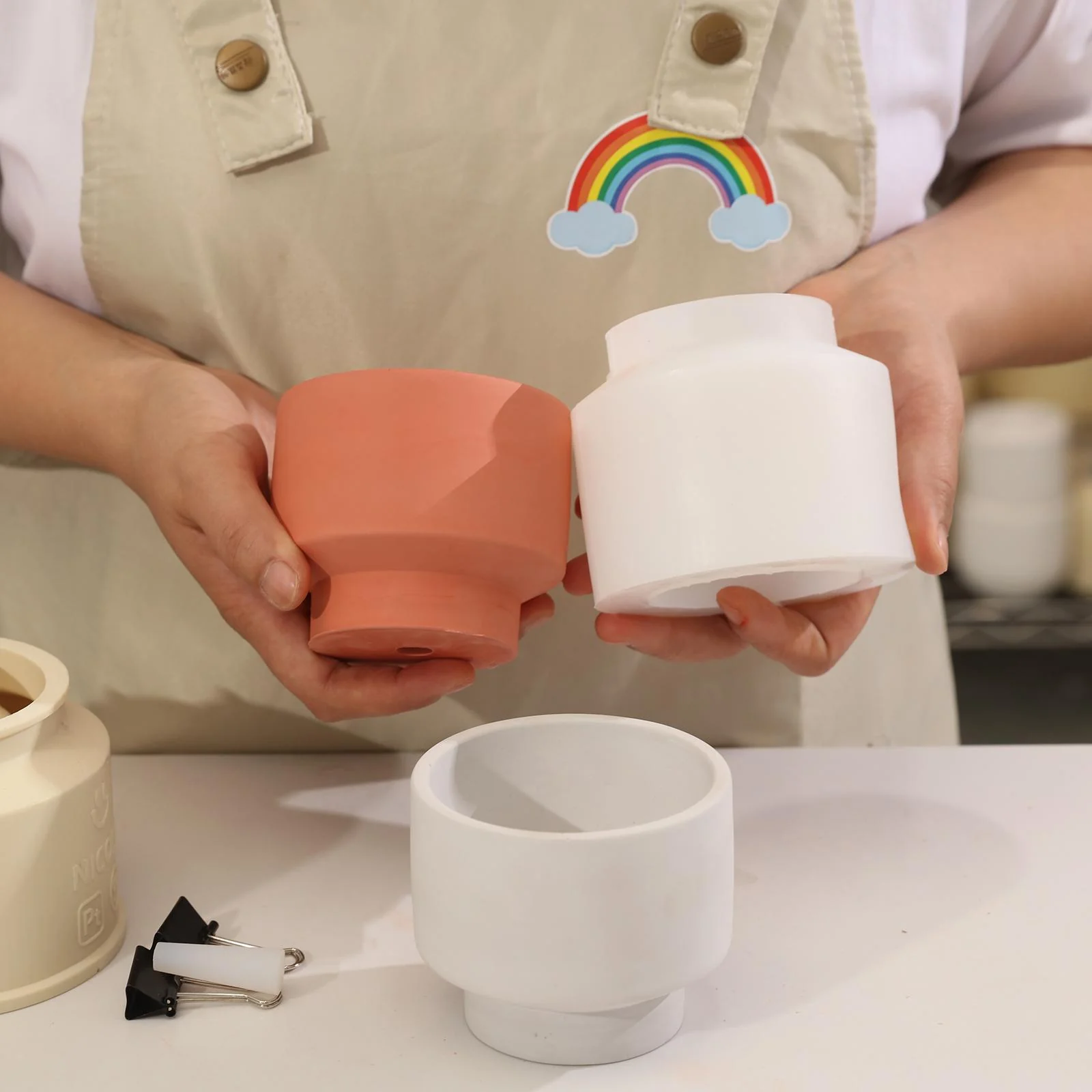 Bowl-shaped Concrete Plant Pot Silicone Mold - Ⅲ - Image 2