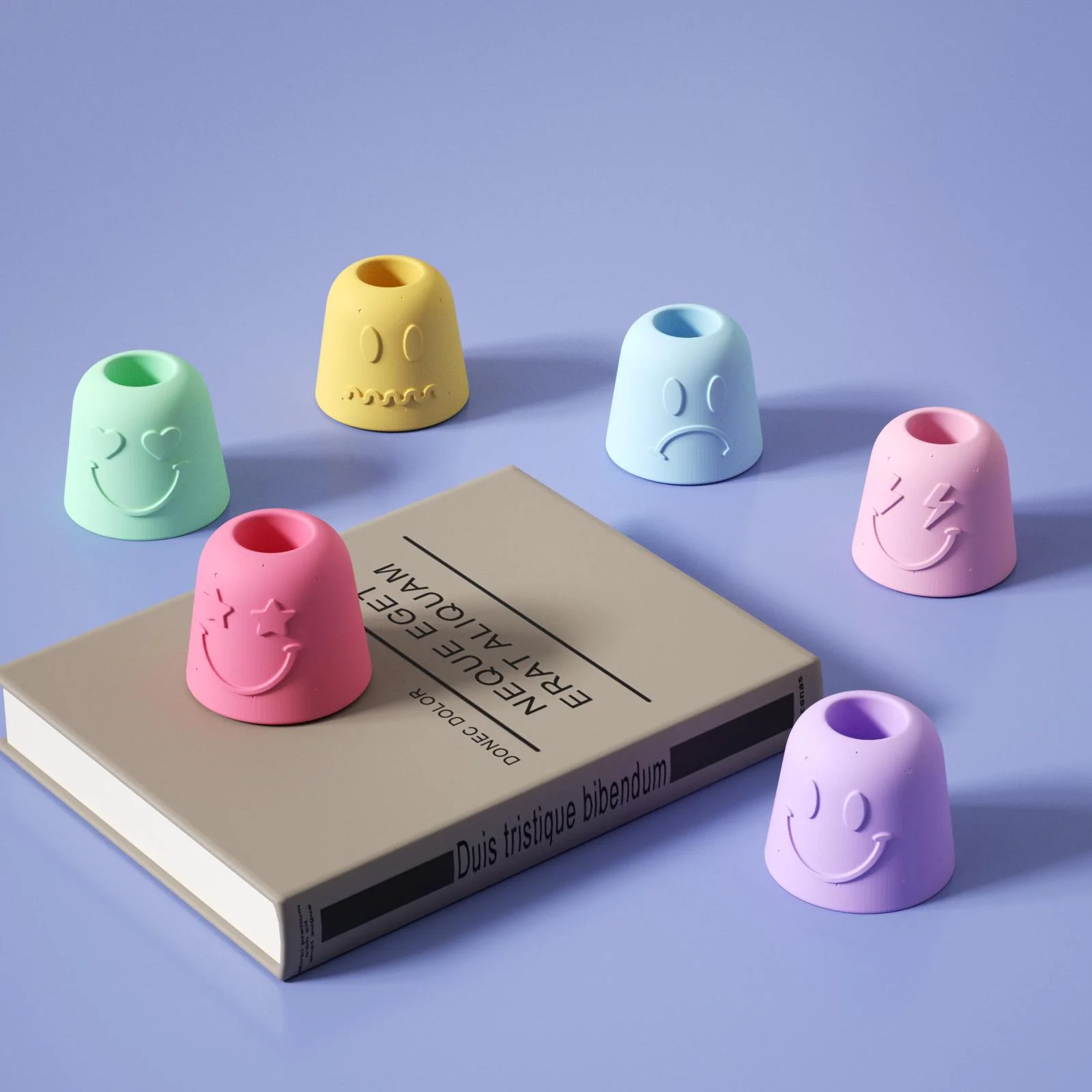 Bell-shaped Emoction Pen & Toothbrush Holder Silicone Mold - Image 6