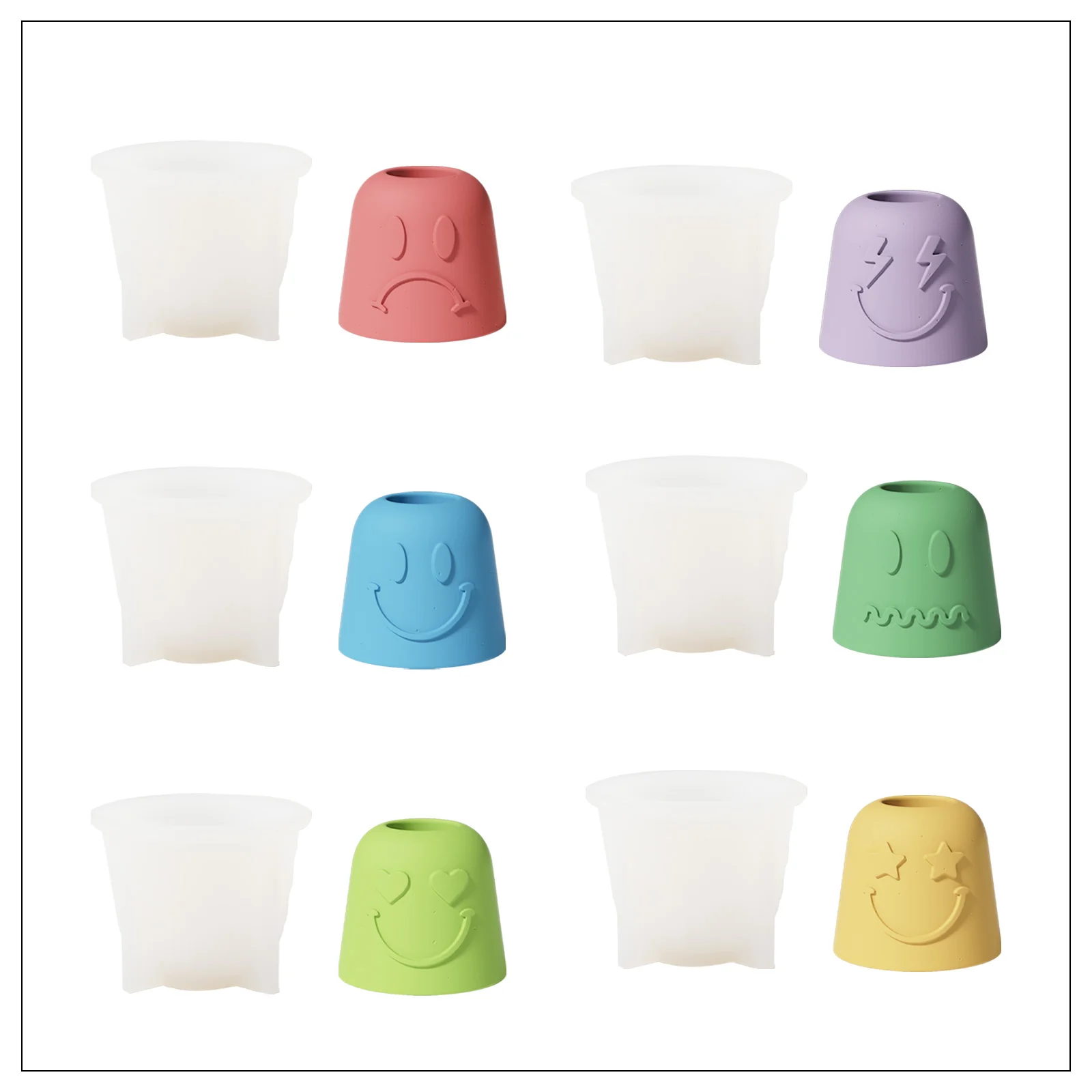 Bell-shaped Emoction Pen & Toothbrush Holder Silicone Mold - Image 8