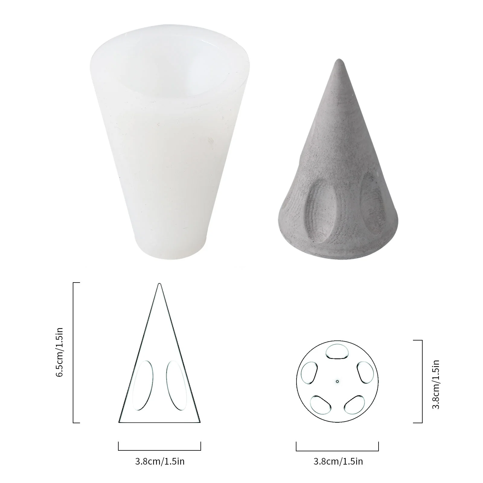 7-Pieces Concrete Ring Holder Silicone Mold - Image 13