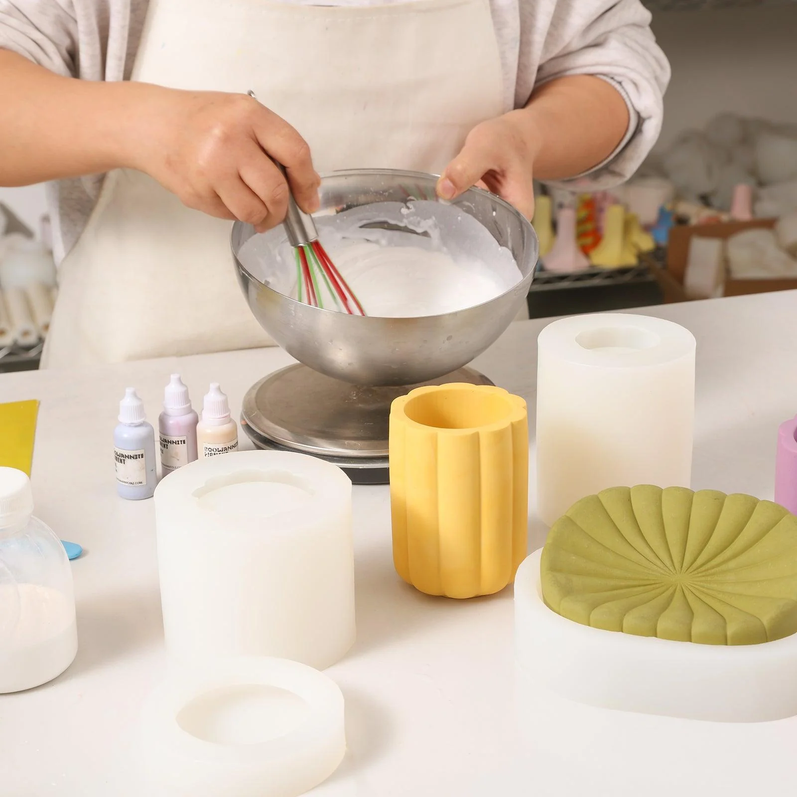Concrete Bathroom Accessories Set Silicone Mold - Image 2