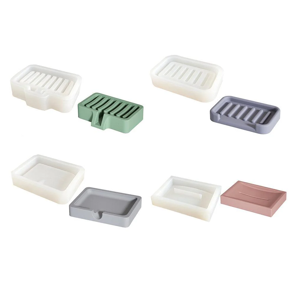 Concrete Soap Holder Siliocne Mold Geometry Cement Soap Dish Mould - Image 12