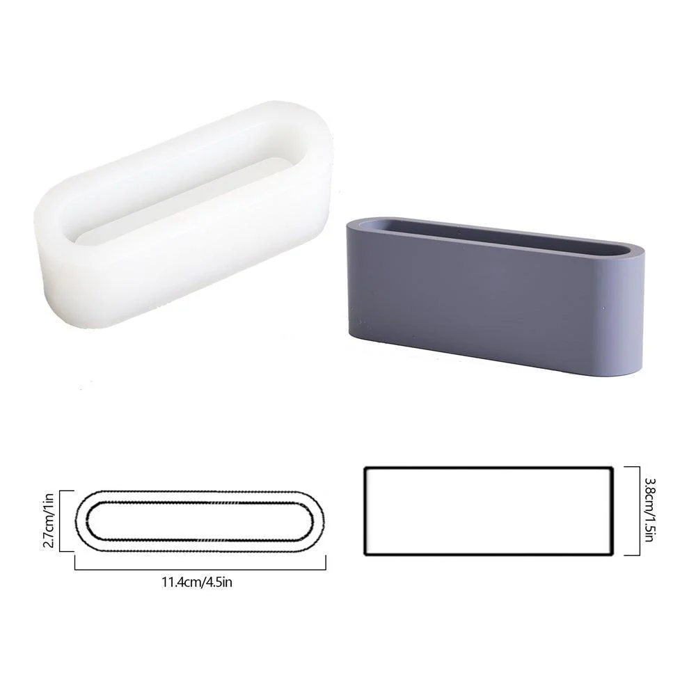 Concrete Storage Container Silicone Mold Handmade Squre Cement Tray Mould - Image 9