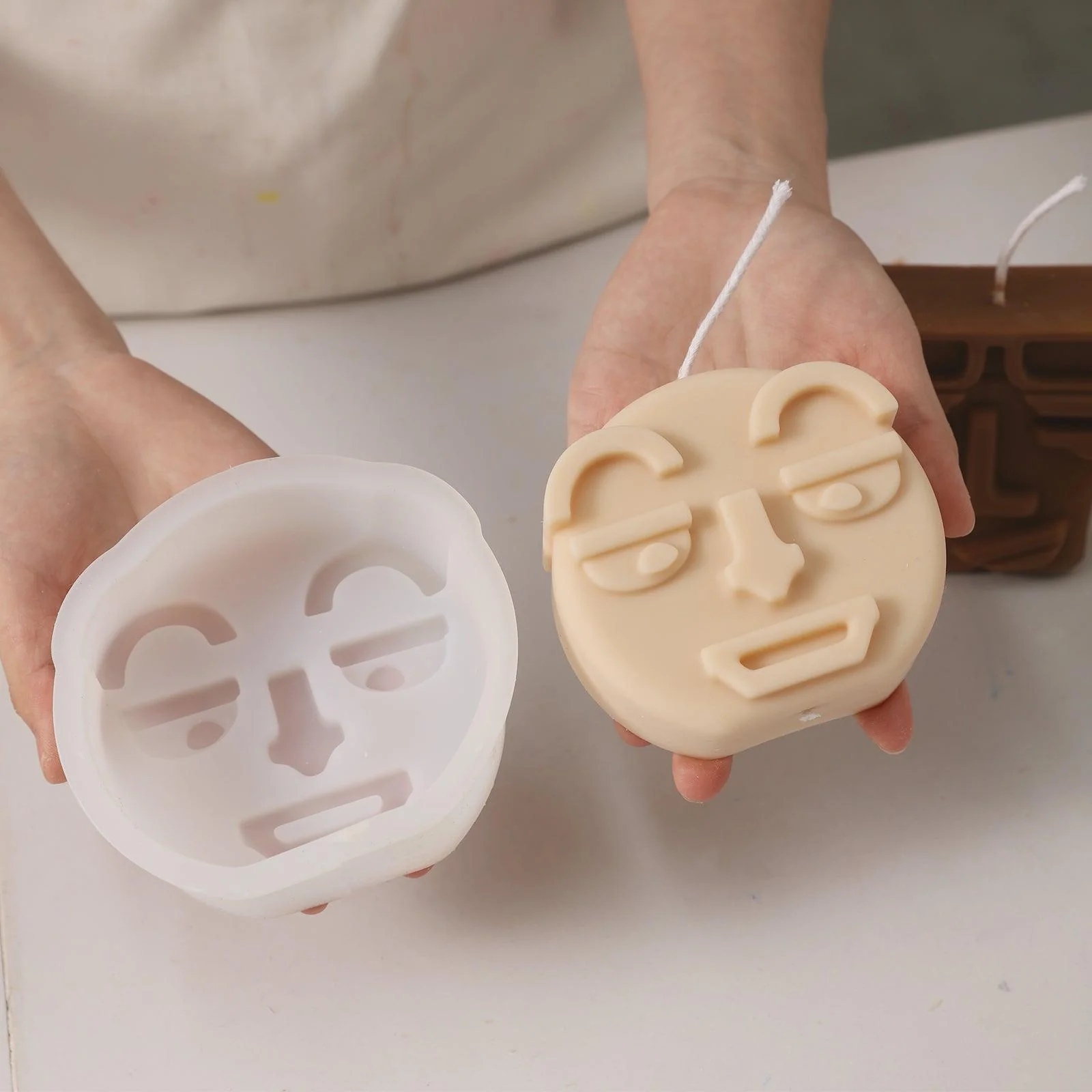 Ugly Face Candle Silicone Mold - Image 2