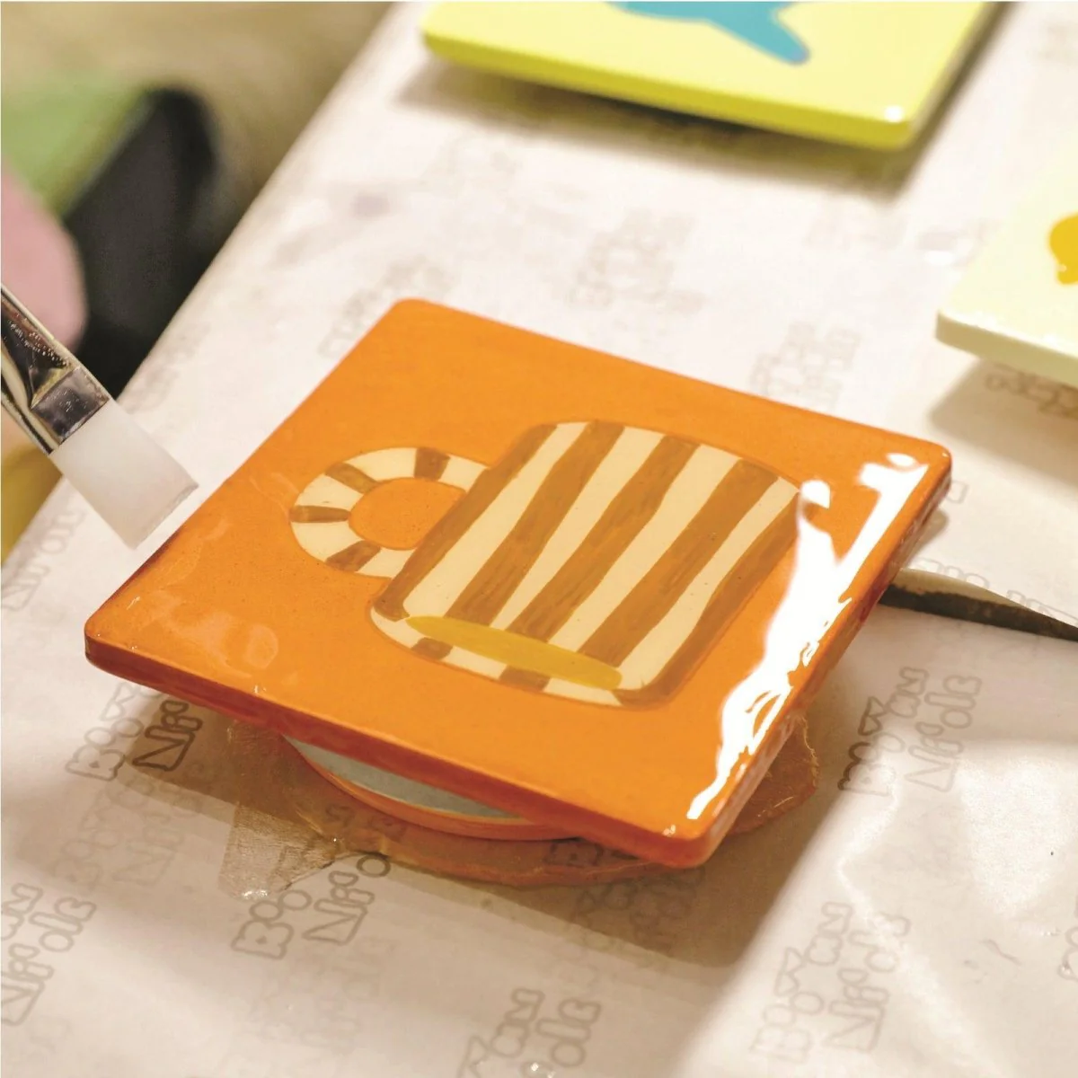 Tea Time Tales Handcrafted Coaster Set - Image 5