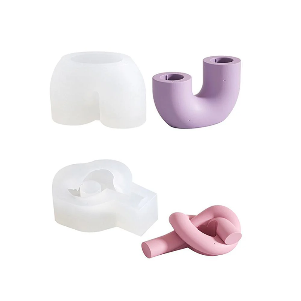 Creative Taper Candle Holder Silicone Mold - Image 10