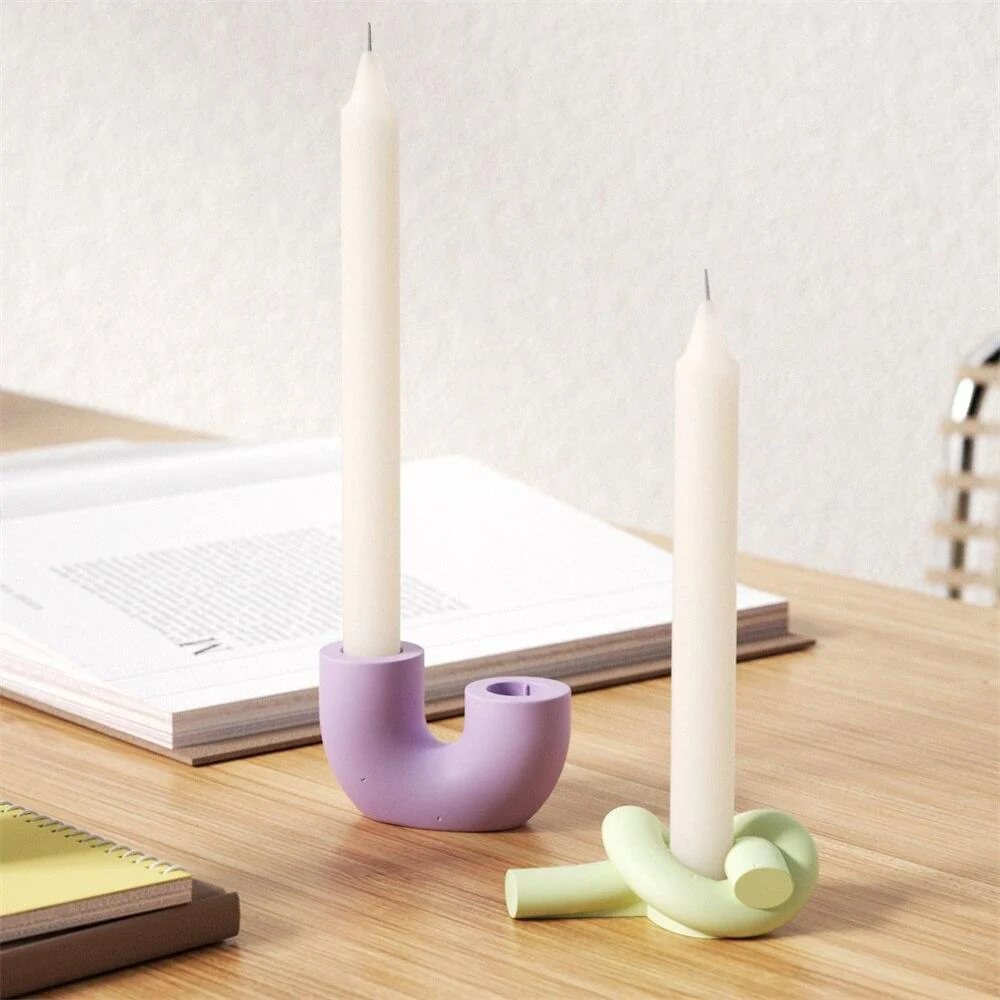 Creative Taper Candle Holder Silicone Mold - Image 7
